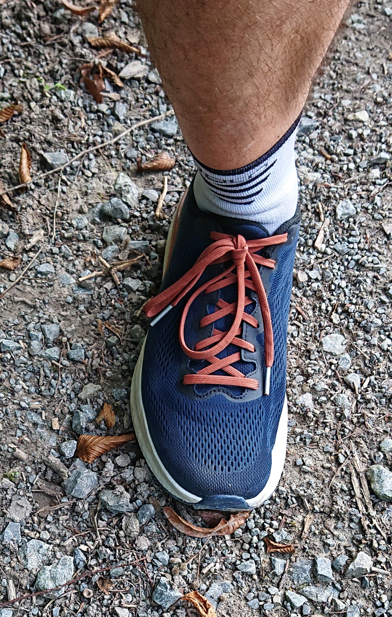 Schuhe am Fuß