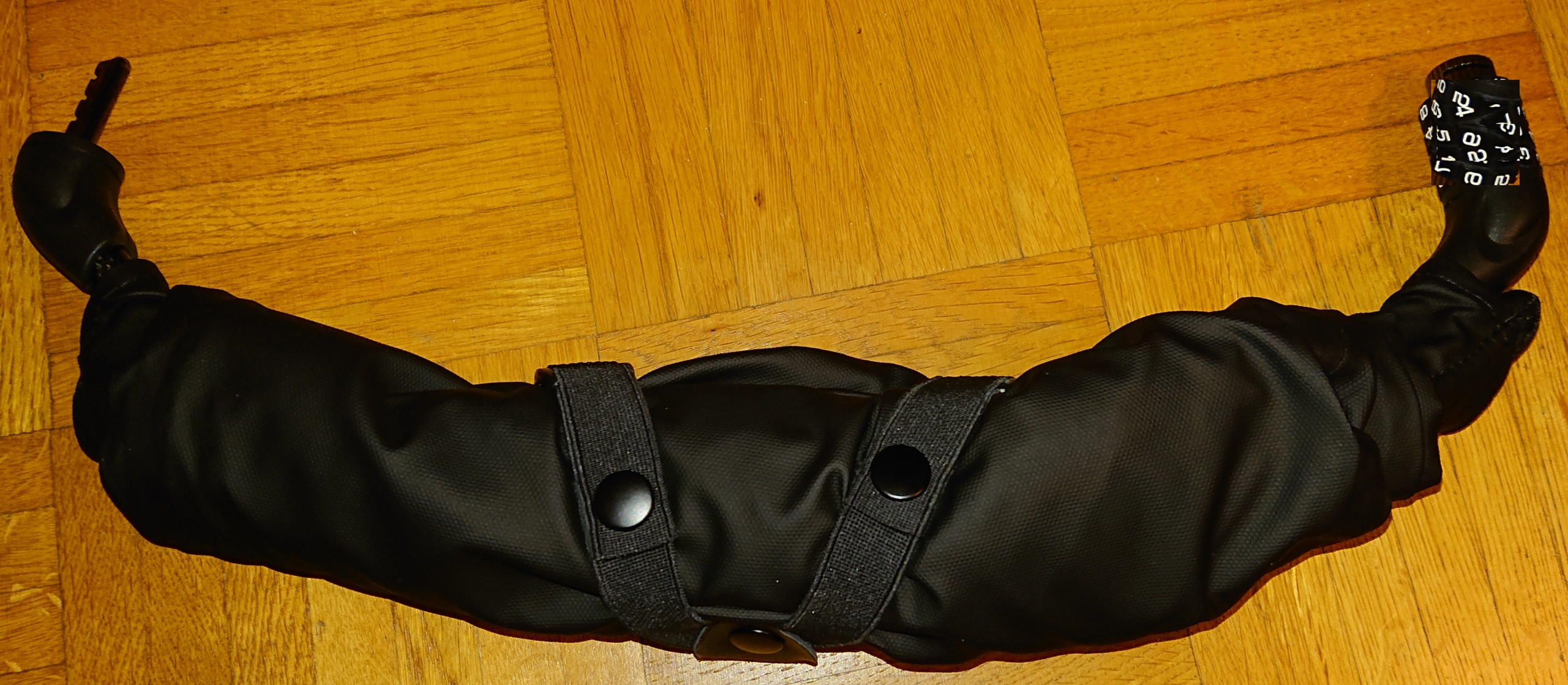 Packsack aufgerollt