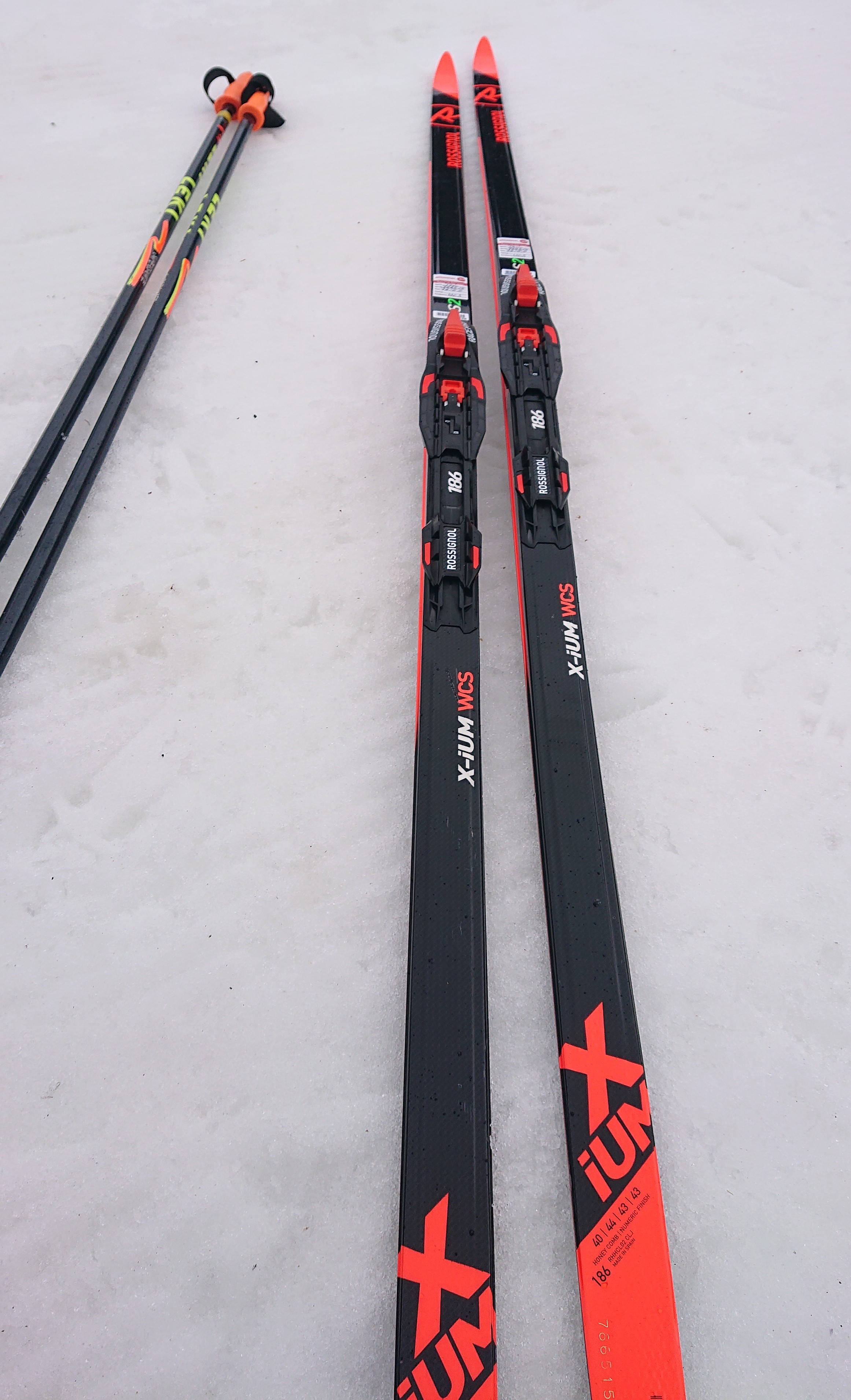 Ski im Schnee