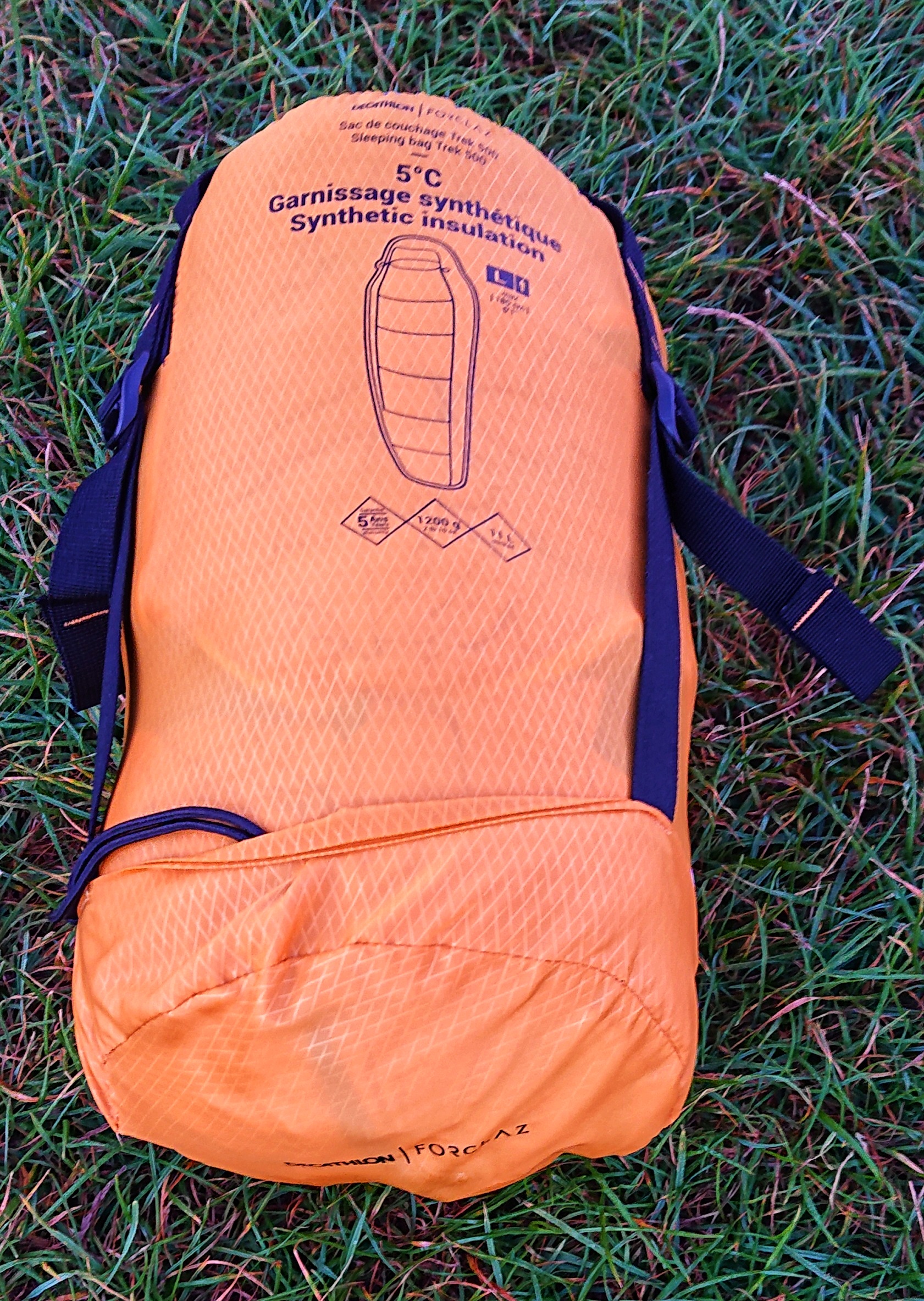 Packsack mit Kompressionsmöglichkeit
