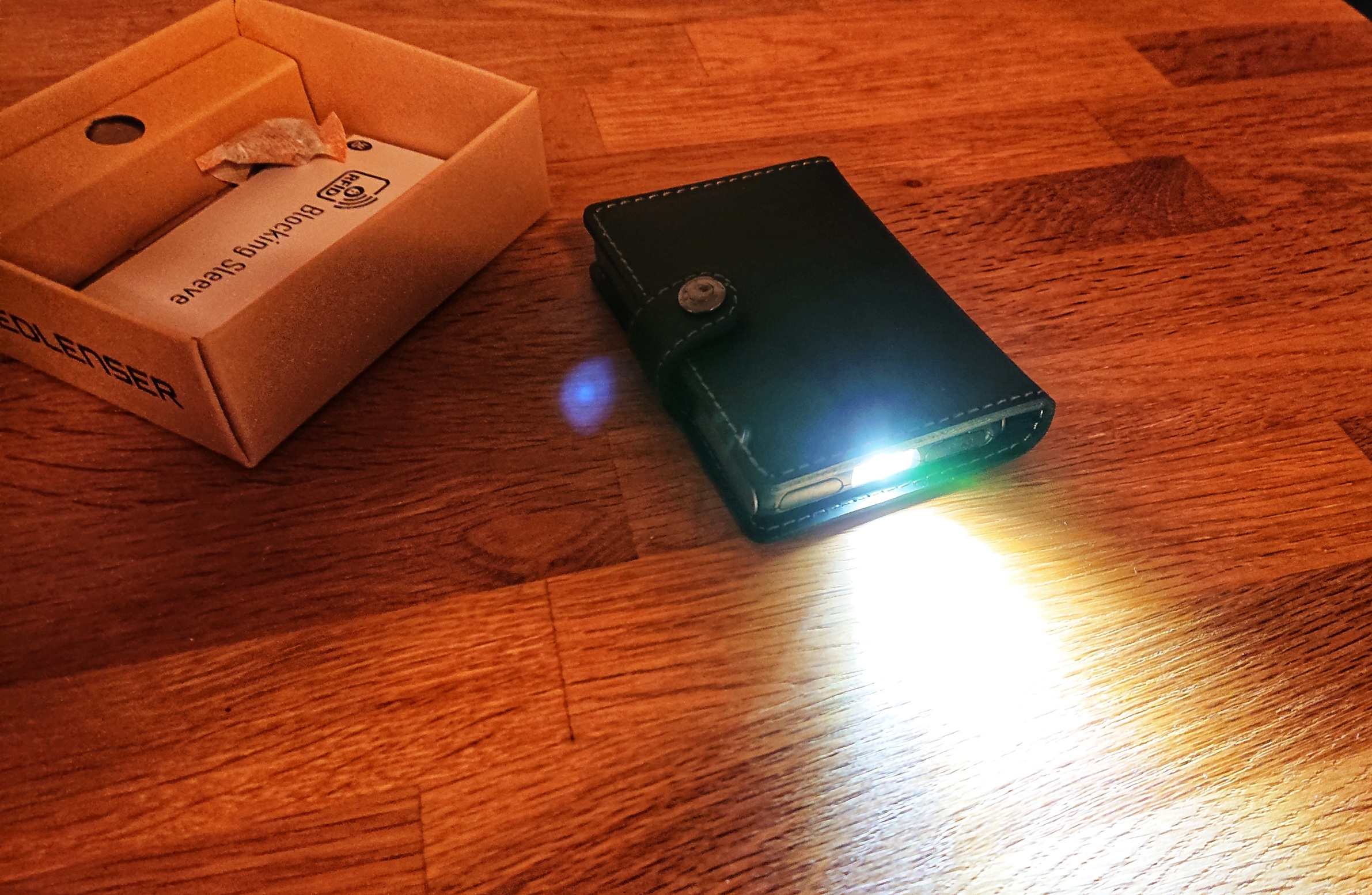 Taschenlampe eingeschalten