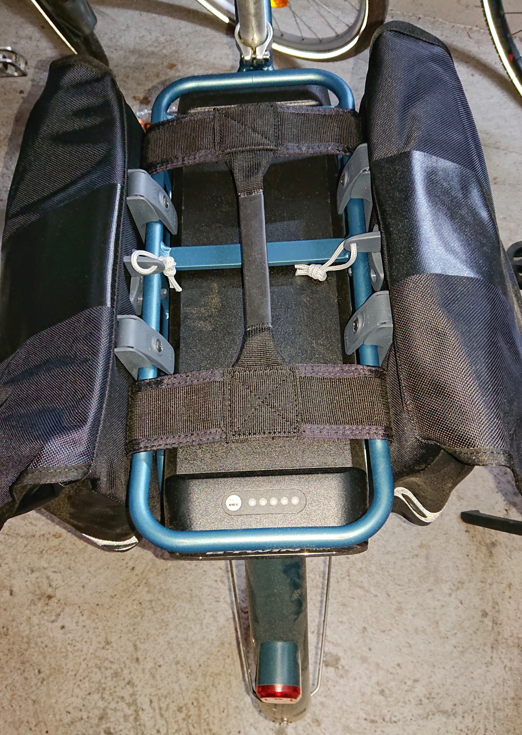 Taschen am Fahrrad montiert