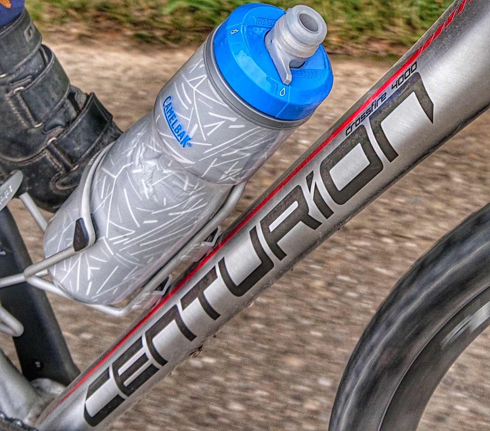 Flasche im Flaschenhalter