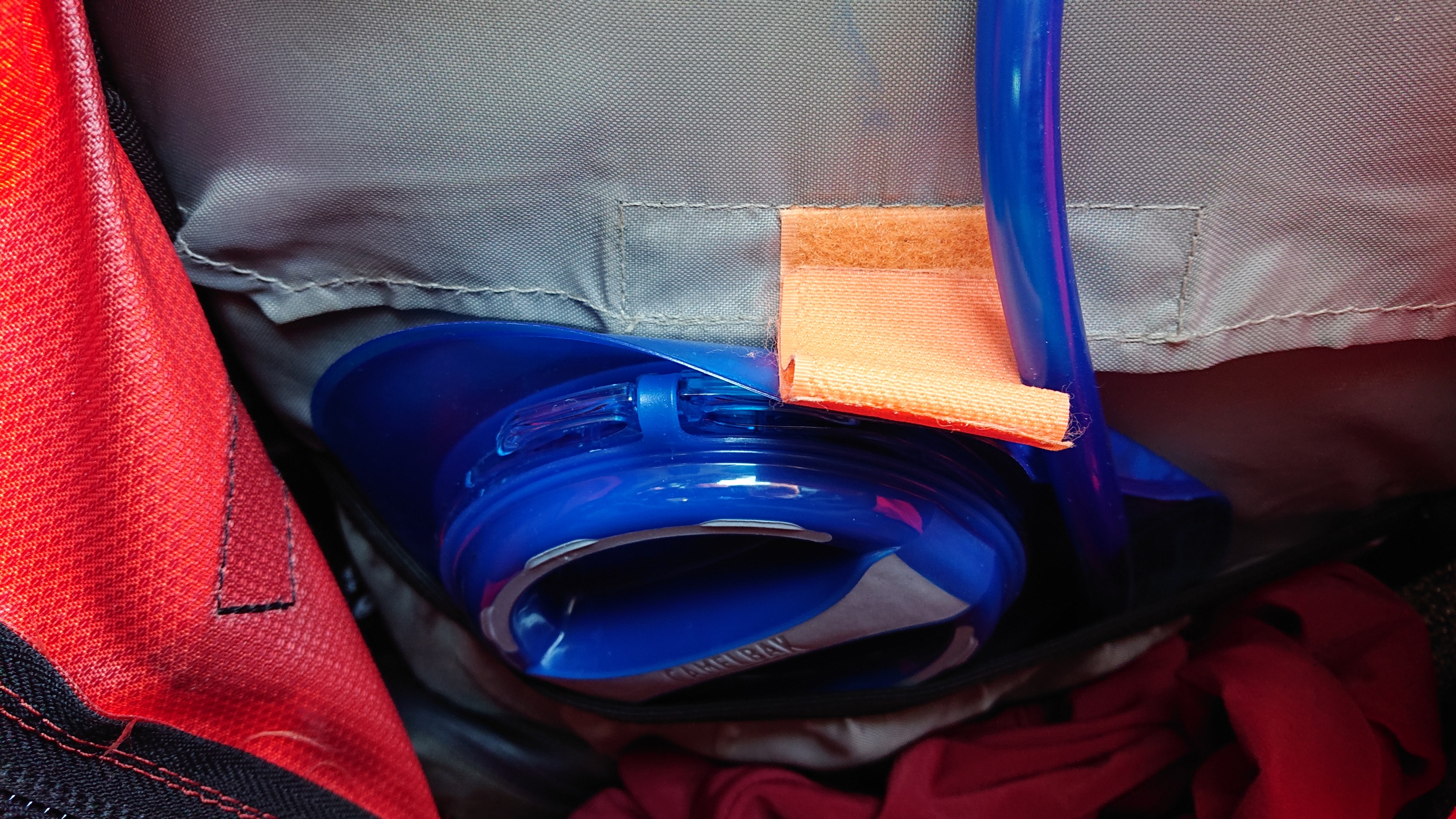 Trinkblase im Rucksack