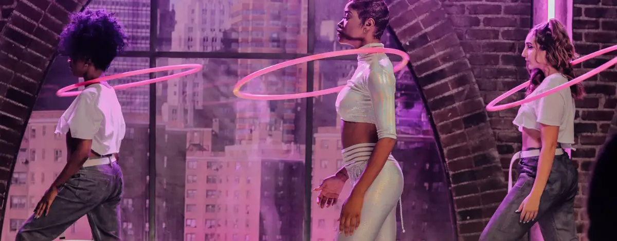 Dancing mit Hula-Hoop-Reifen - Choreographie