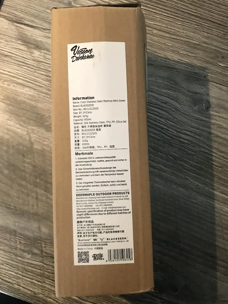 Rückseite Karton