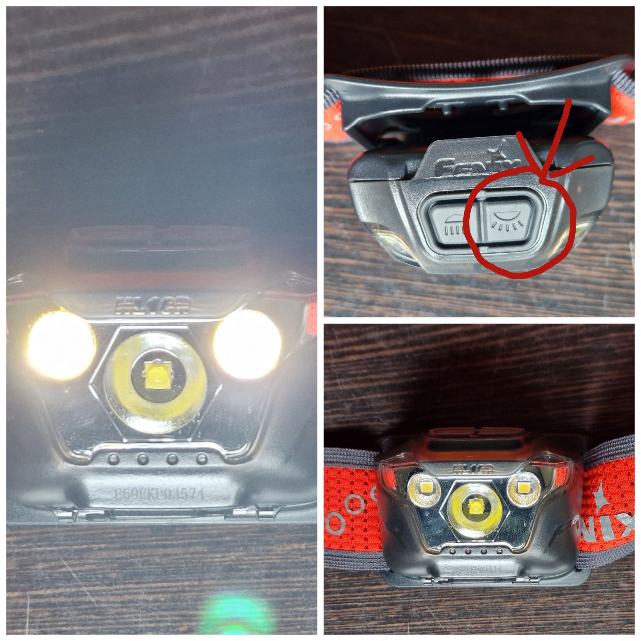 Zwei kleine Spotlights kann man einmal zusammen fixiert verwenden oder als Blinklichter. Die Leuchtkraft ist dimmbar