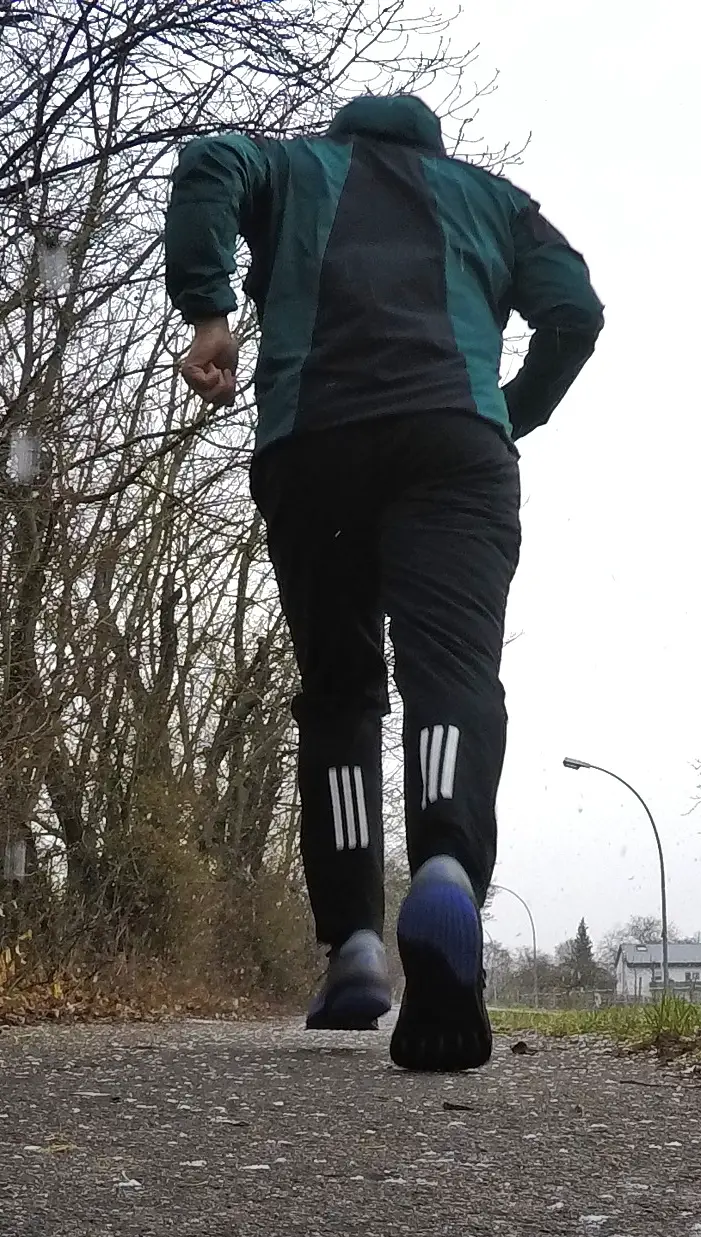 Laufschuh im Einsatz