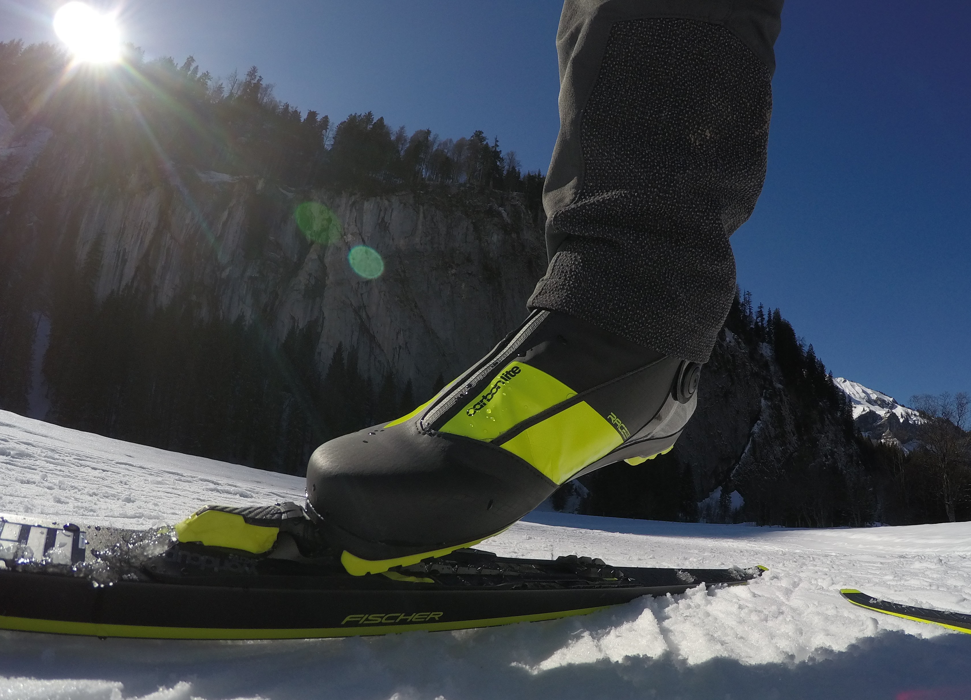 Schuh in Abdruckphase