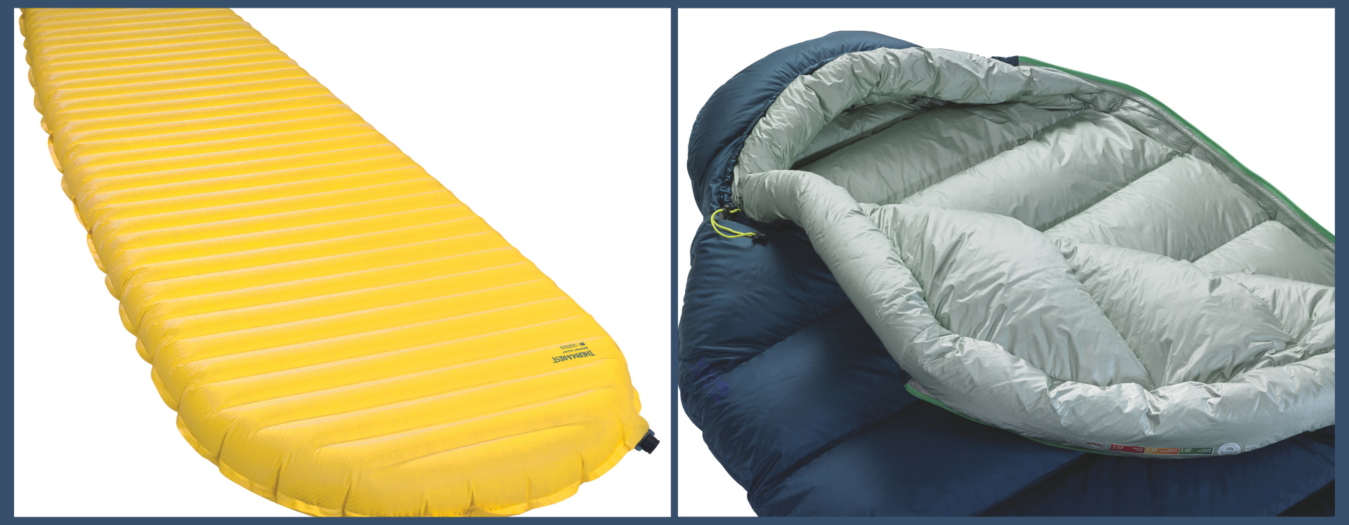 NeoAir XLite Isomatte und Hyperion Schlafsack