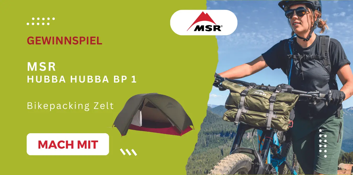Gewinnspiel: MSR Hubba Hubba BP Bikepacking-Zelt - OUTSIDEstories