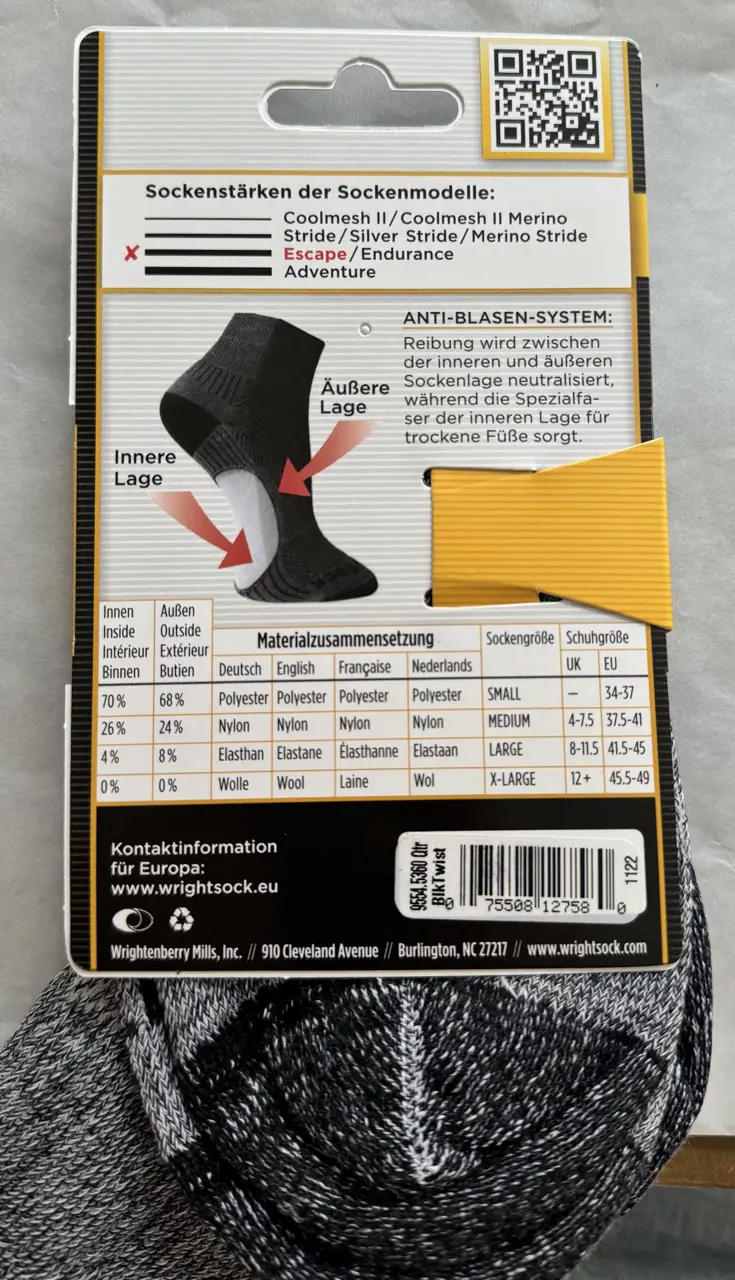 Rückseite Verpackung.