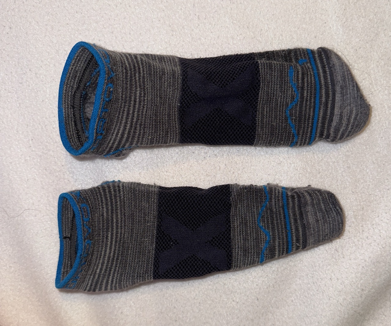 Socken von oben 