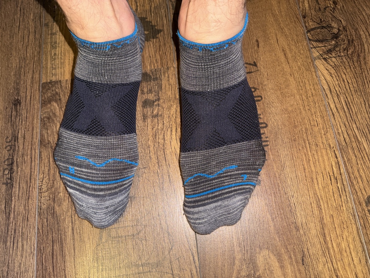 Socke am Fuß