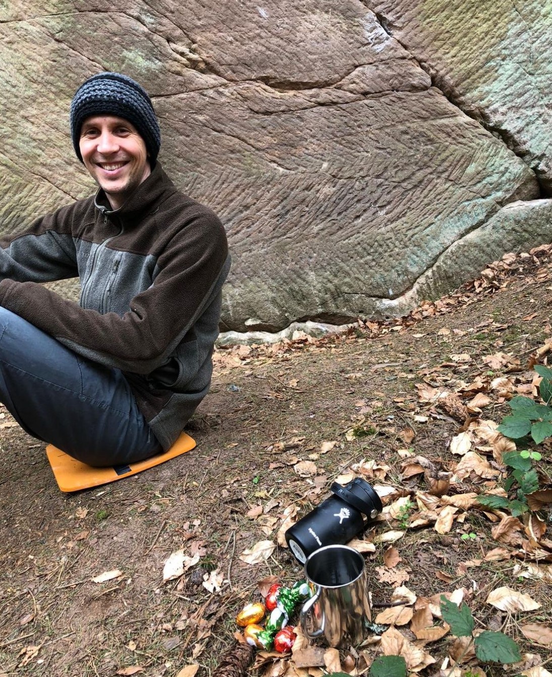 beim Bouldern
