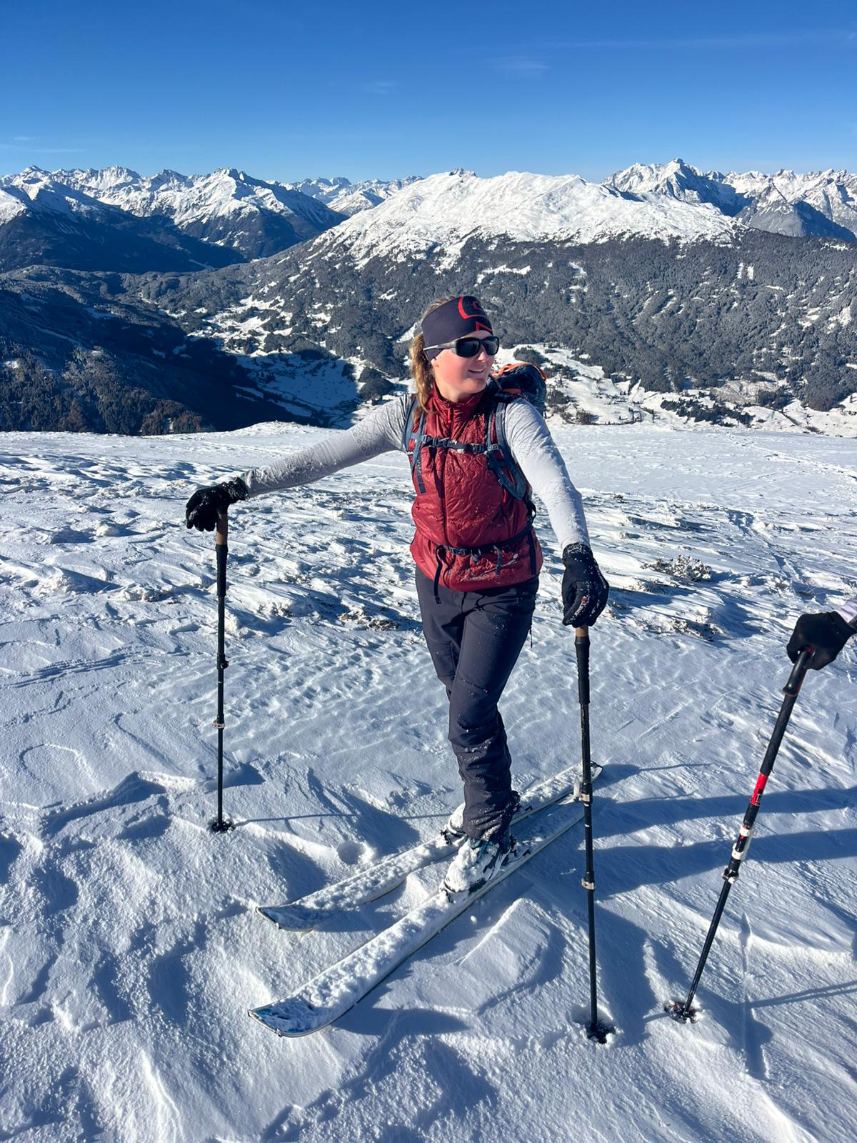 Beim Skitouren gehn
