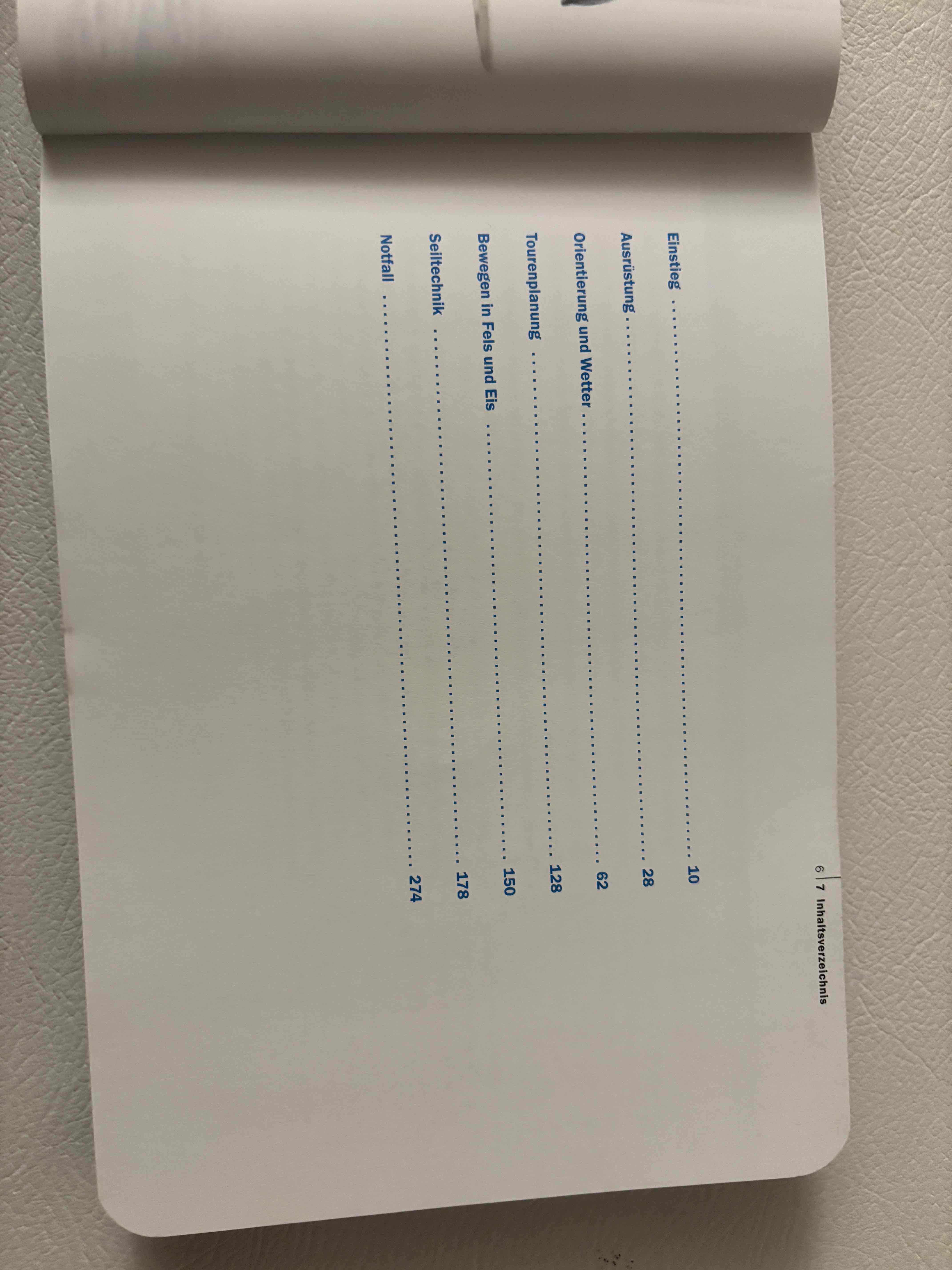 Das Inhaltsverzeichnis