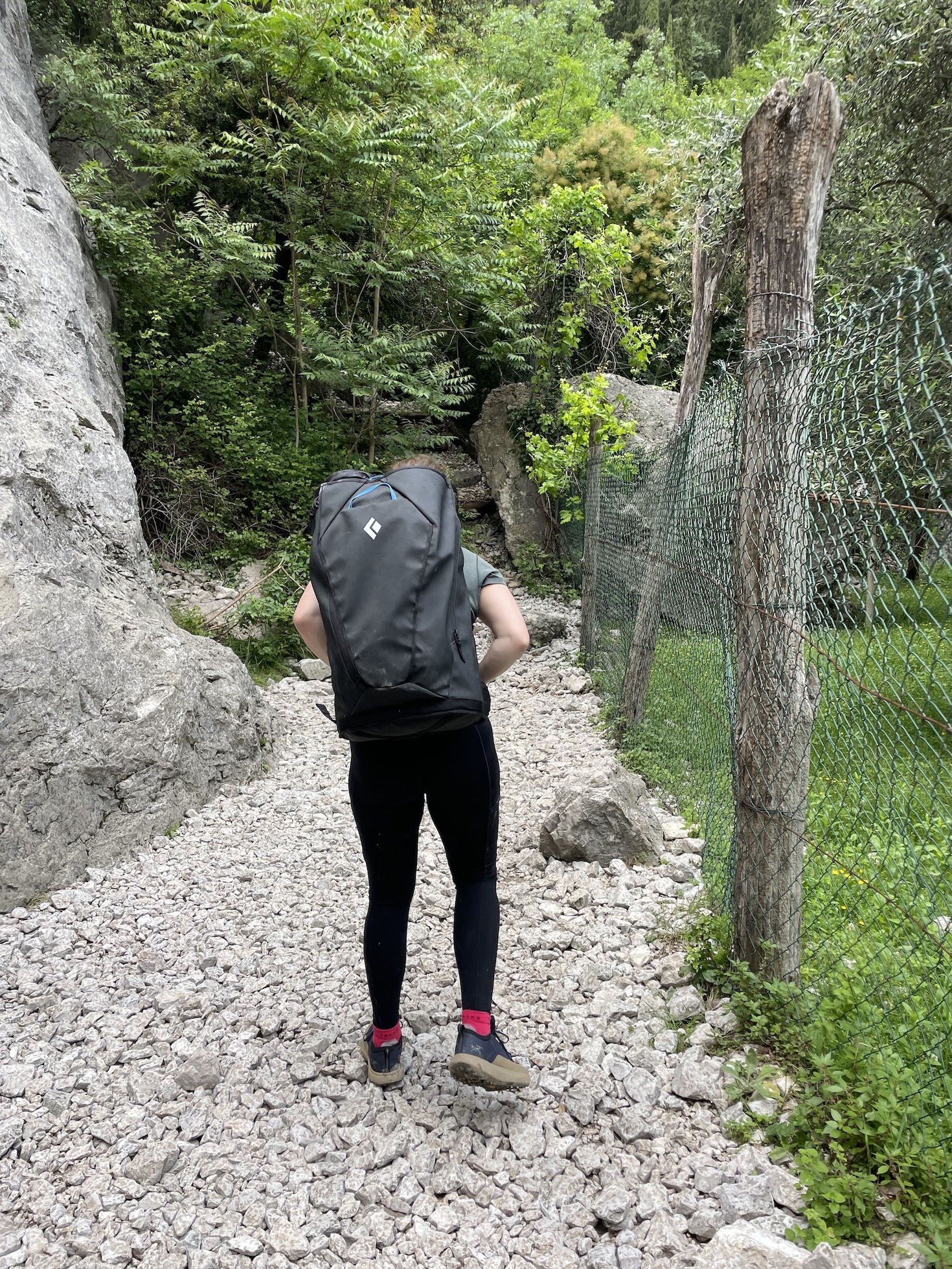 Der Creek im Klettergarten von hinten