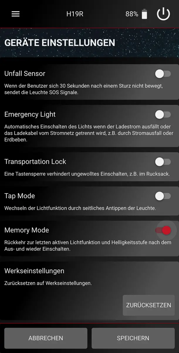 Geräteeinstellungen
