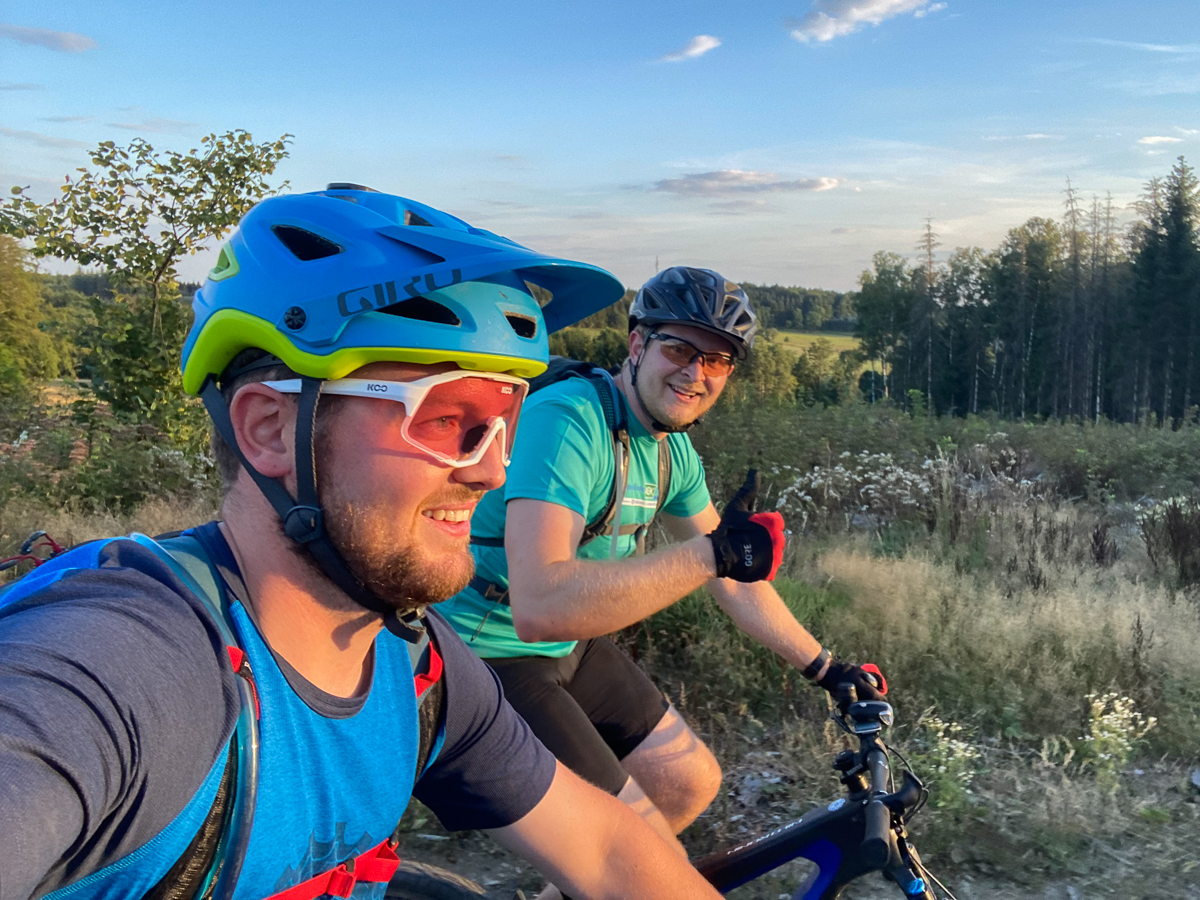 auf dem Bike