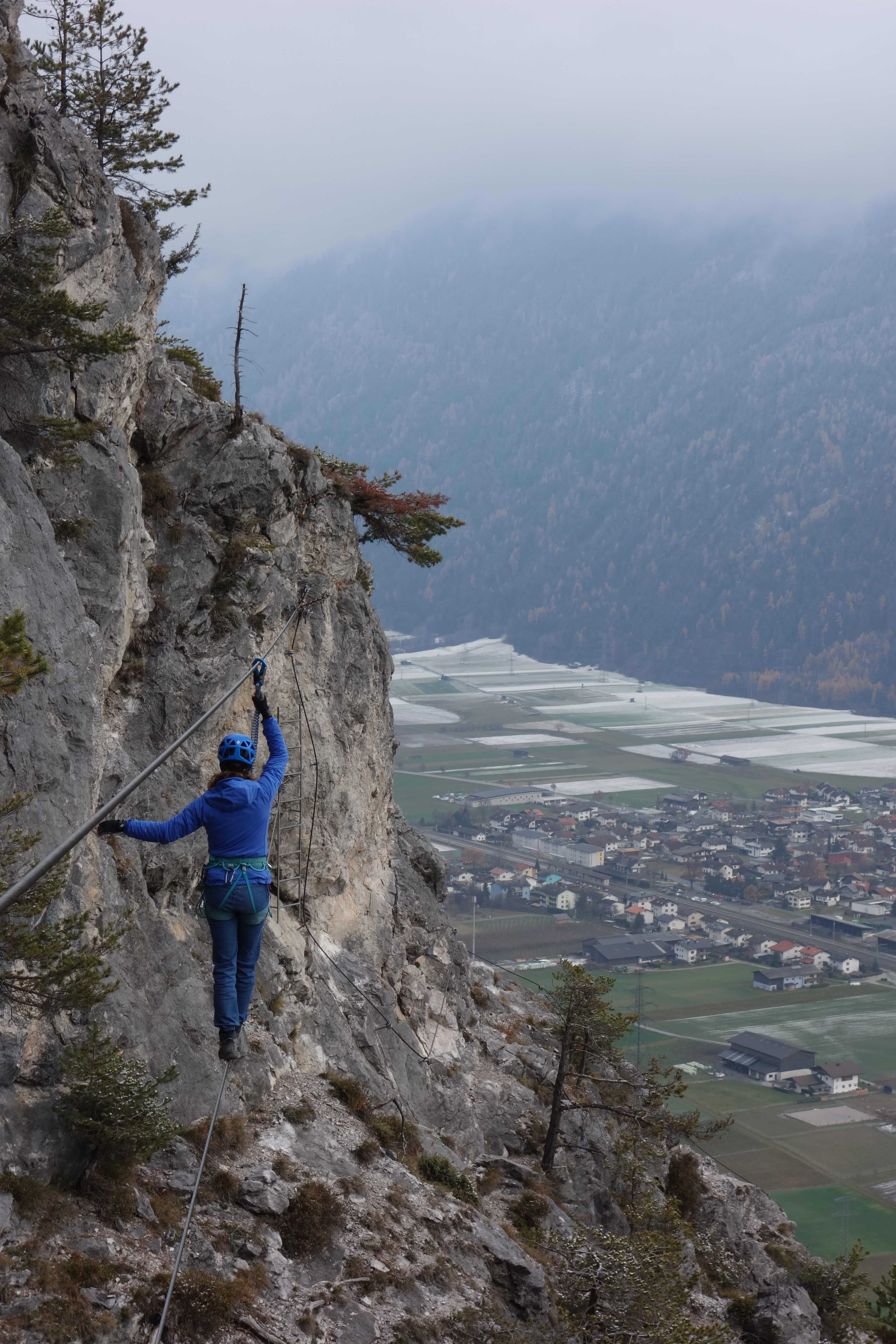 Meine allererste Hose im Klettersteig bei Innsbruck