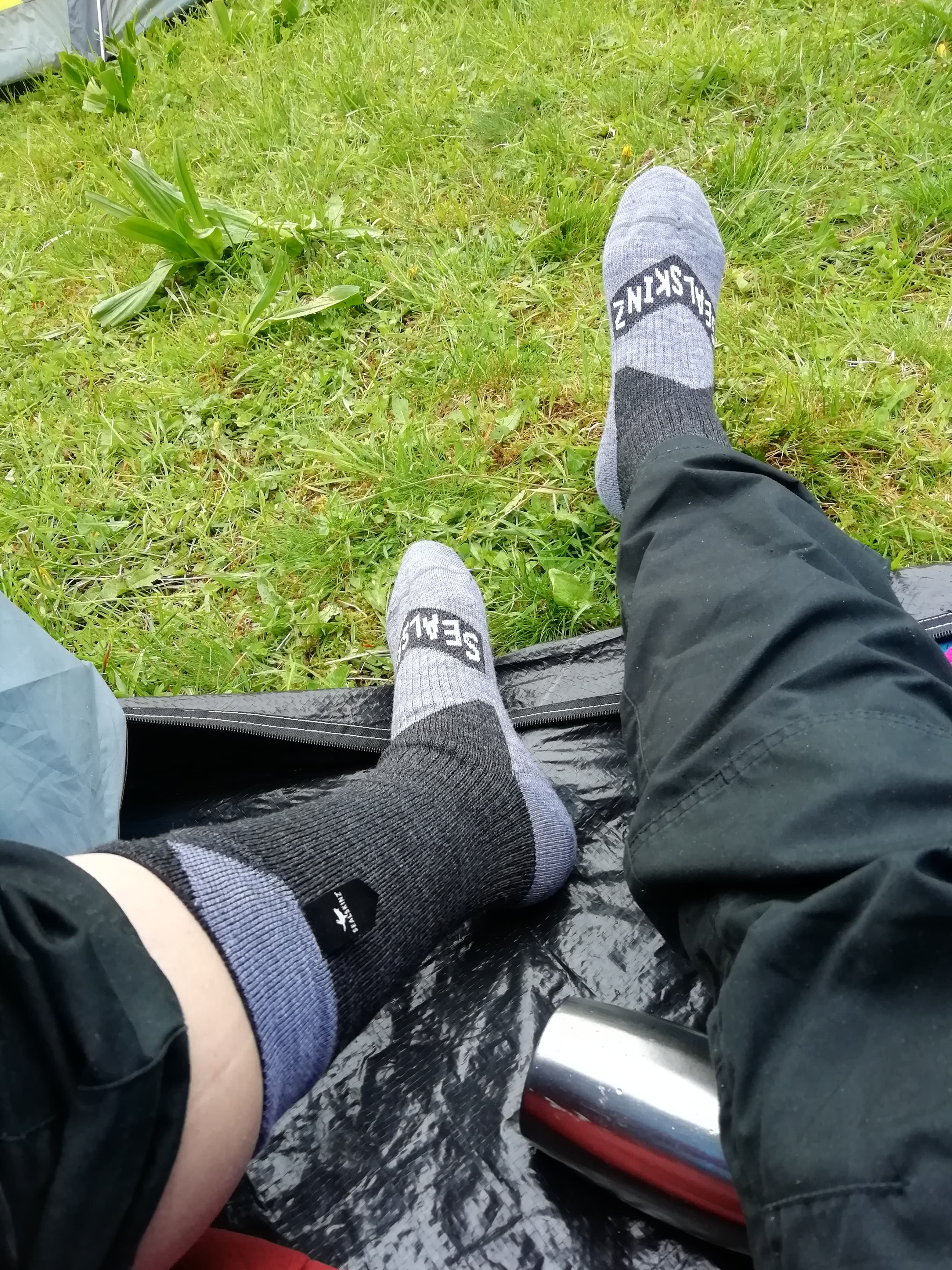 Socke ohne Schuh