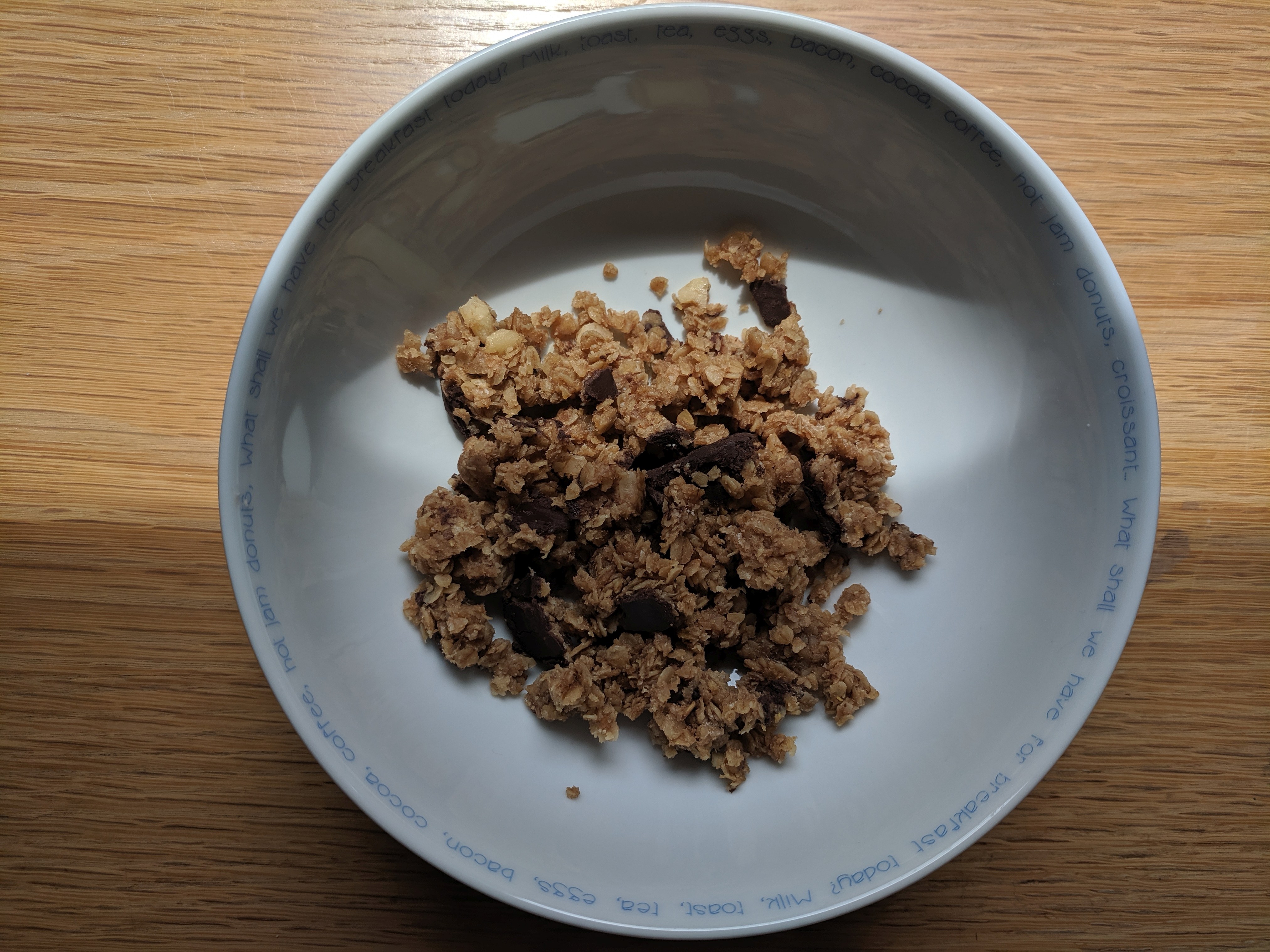 Oatsnack zerkrümelt