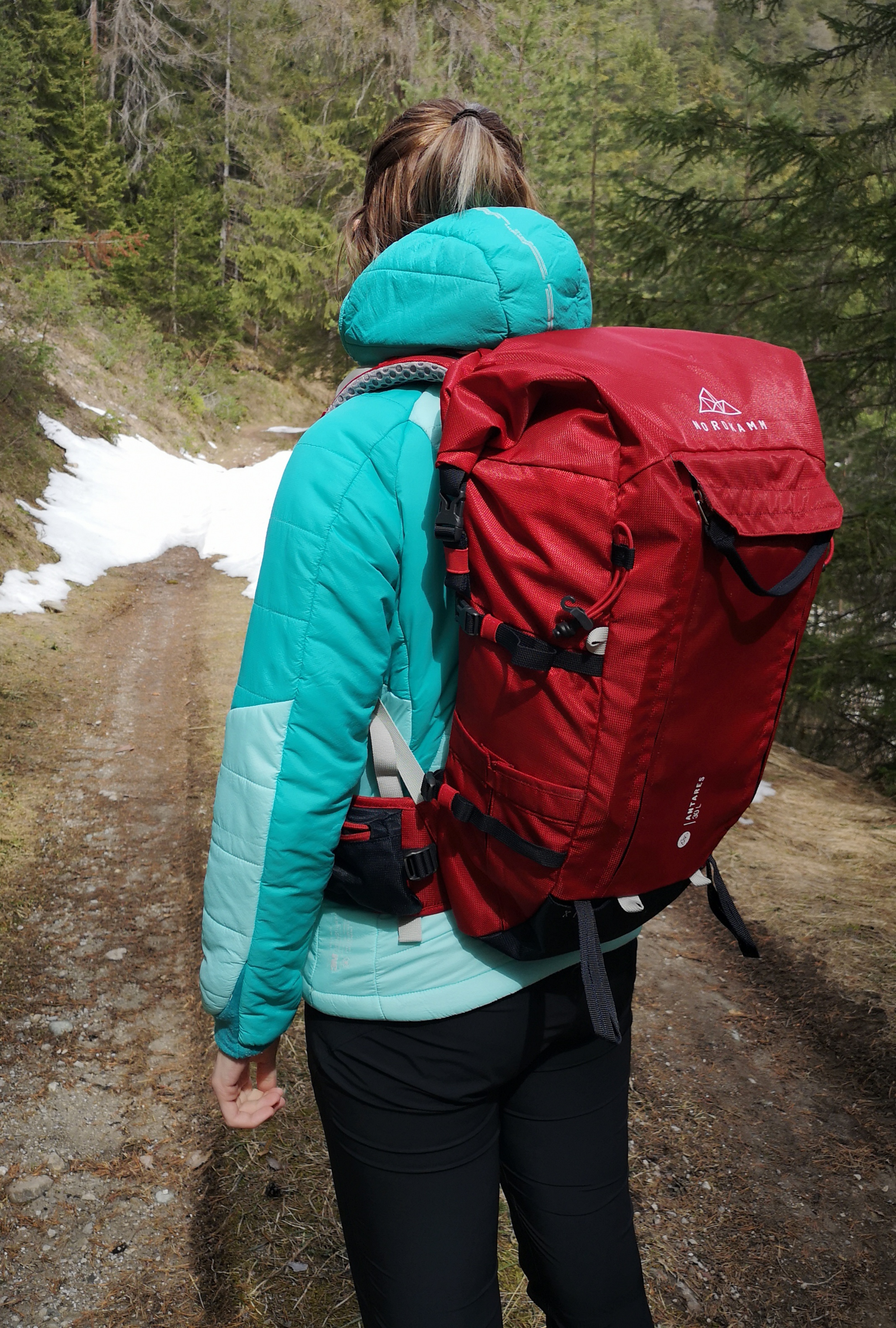 Rucksack in Verwendung
