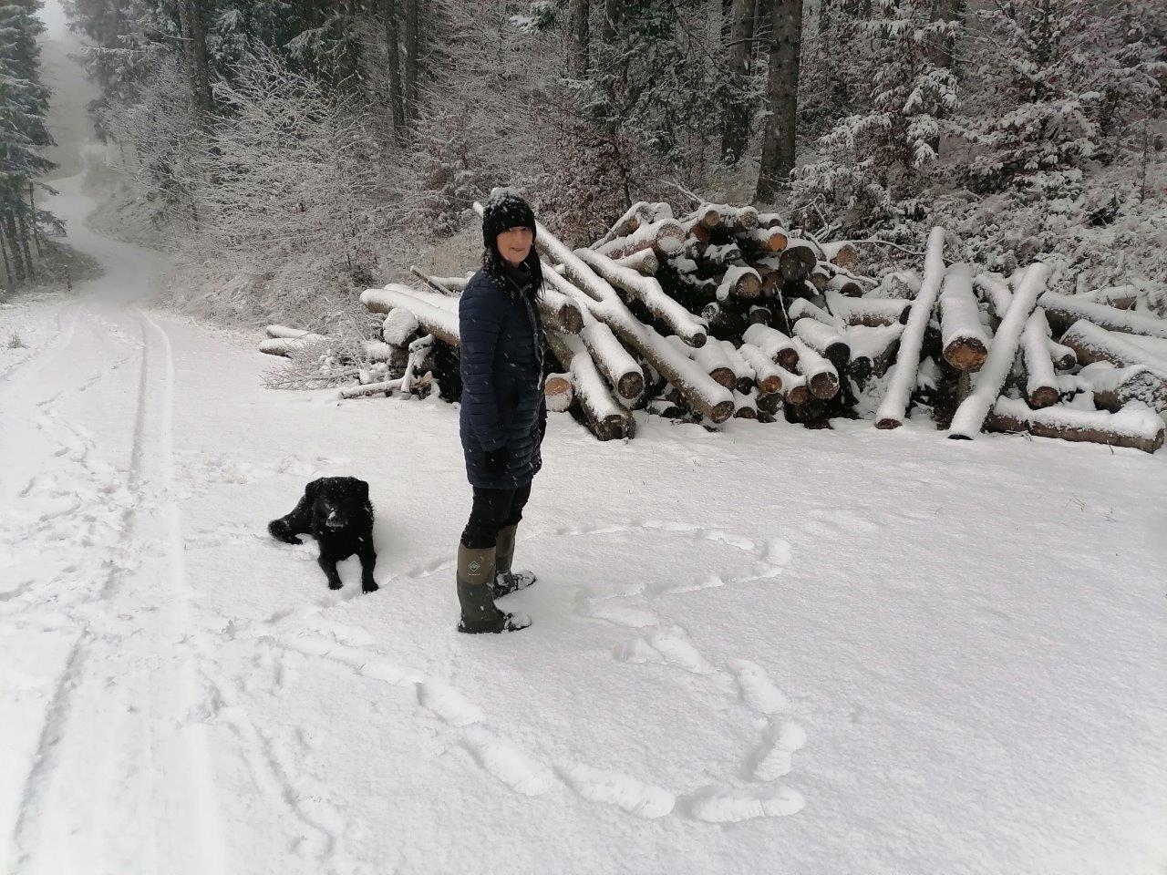 Herz im Schnee