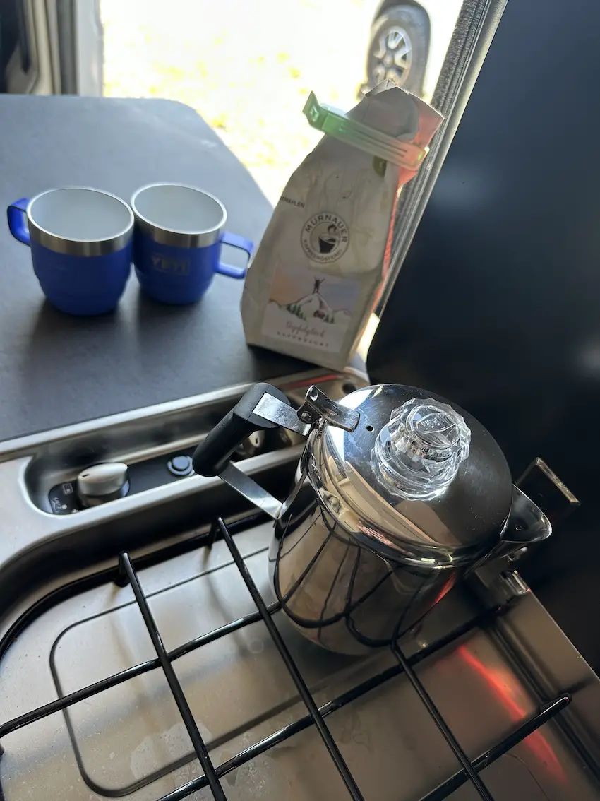 Der kompetente OUTSIDEstories-Test: Der GSI Outdoors Glacier Stainless 3 Cup Perkolator