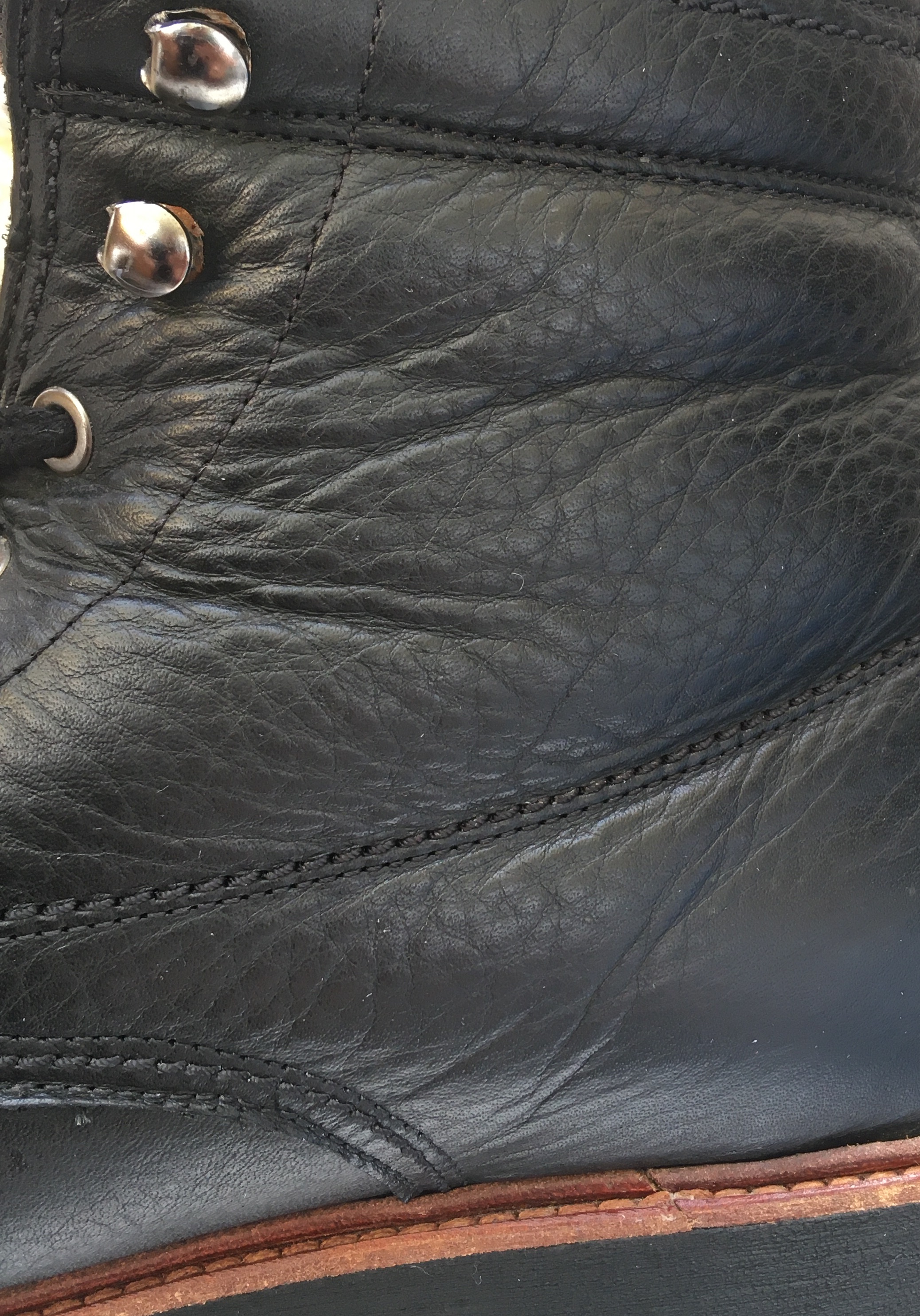 Stiefel aufgesaugt