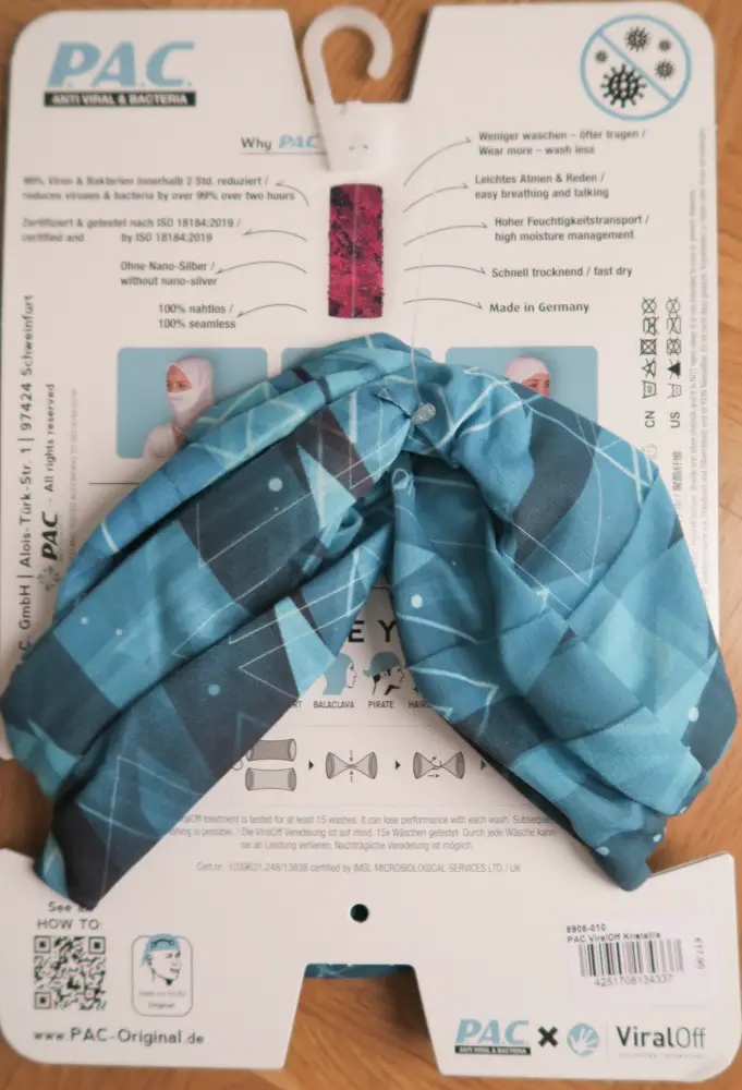 Verpackung hinten