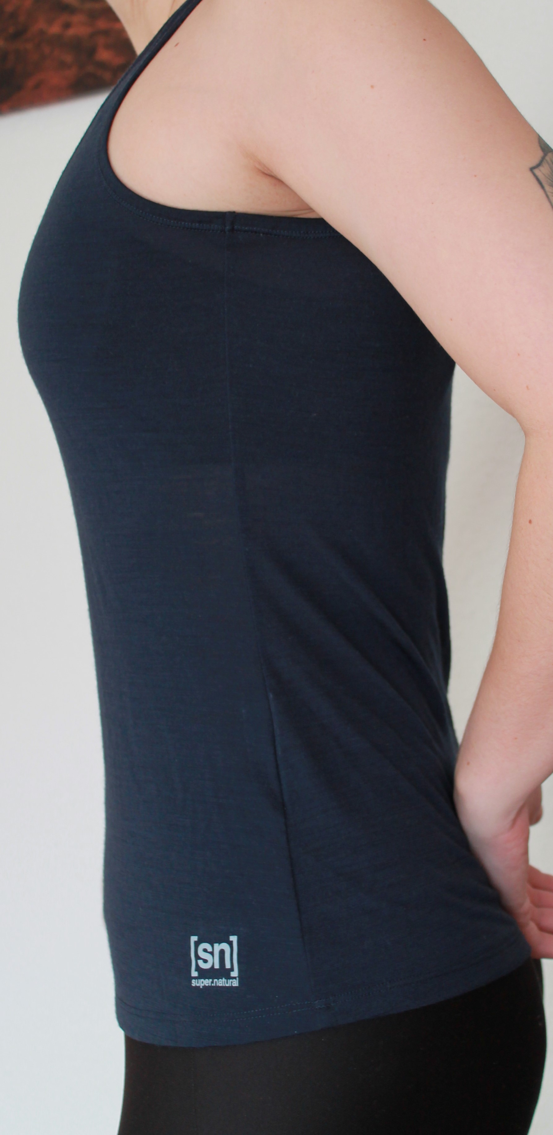 Top von der Seite mit Reflektordruck