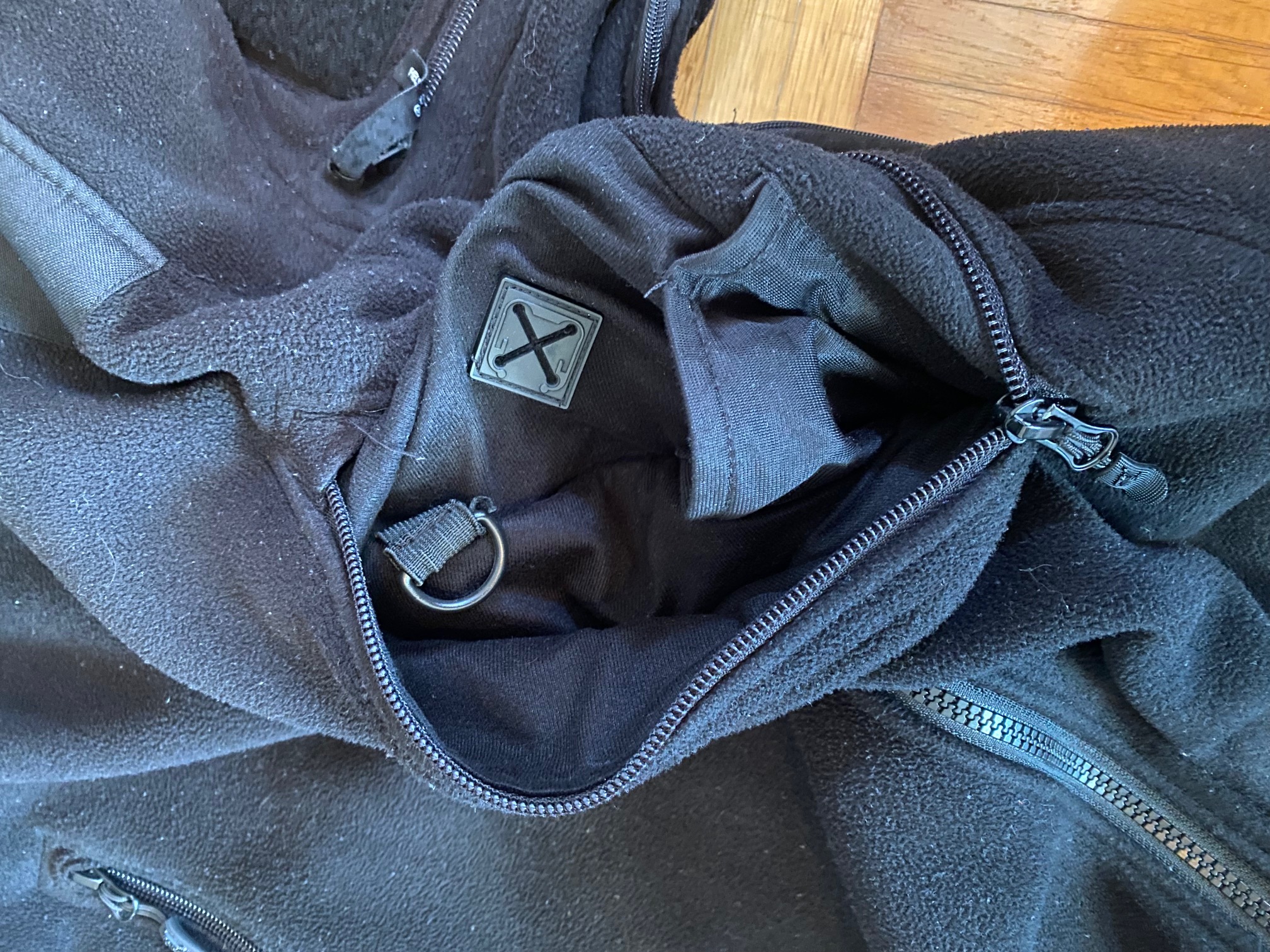 Innenansicht der Brusttaschen
