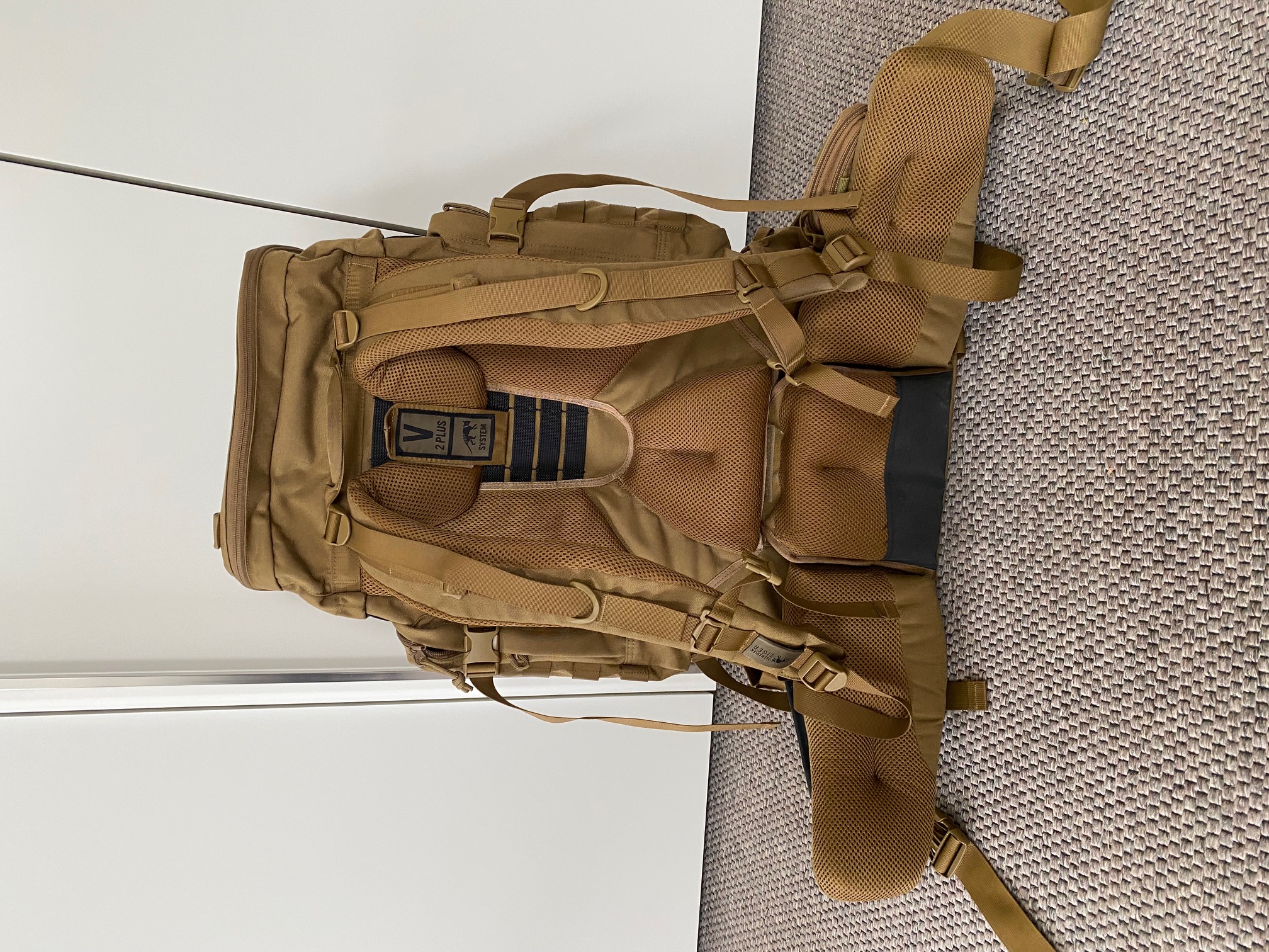 Rucksack in Rückansicht