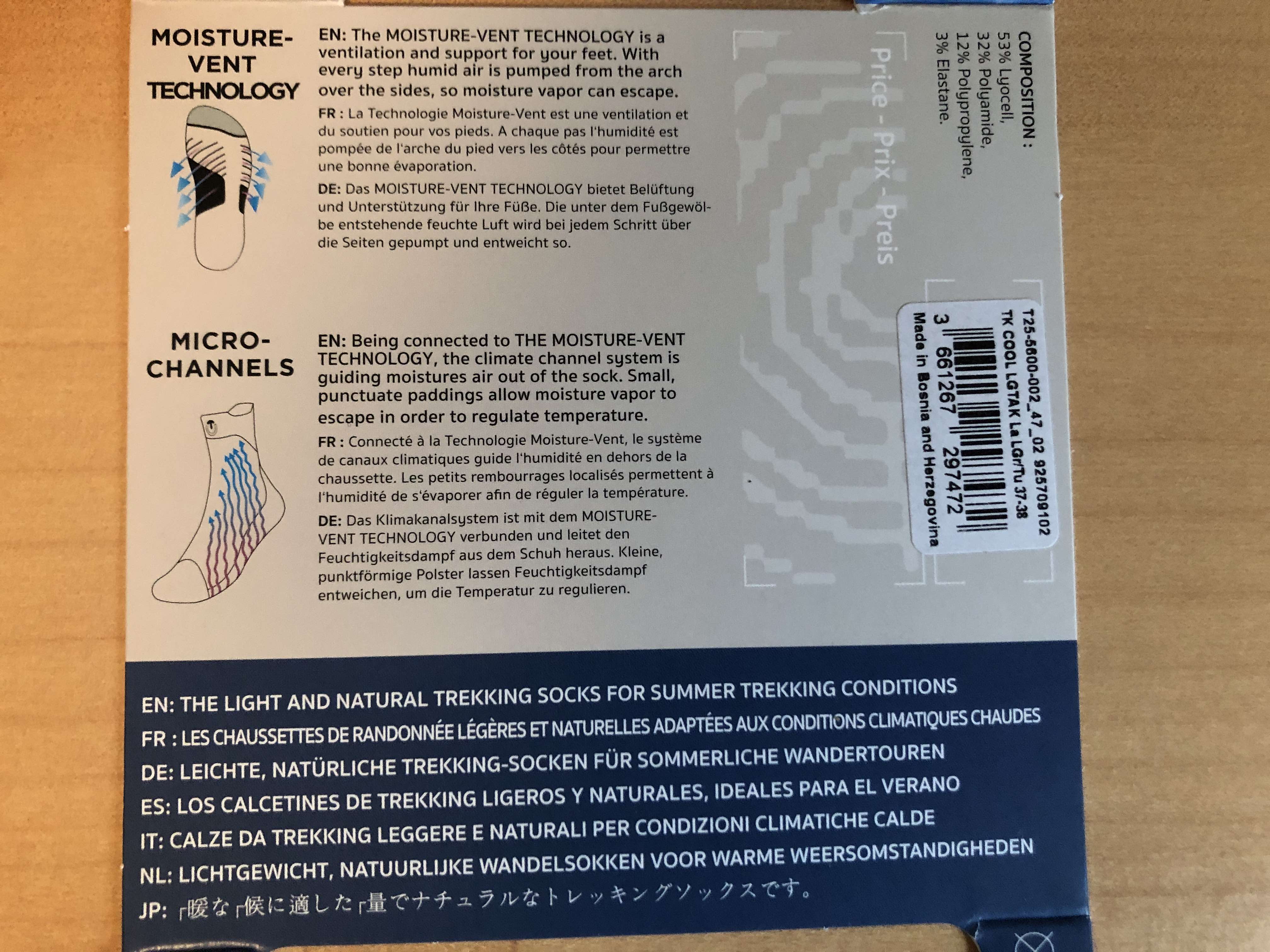 Weitere Hinweise auf der Verpackung