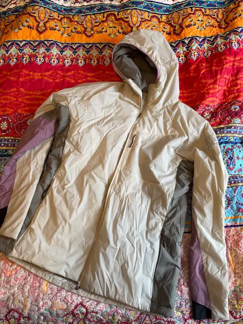 Jacke ausgezogen