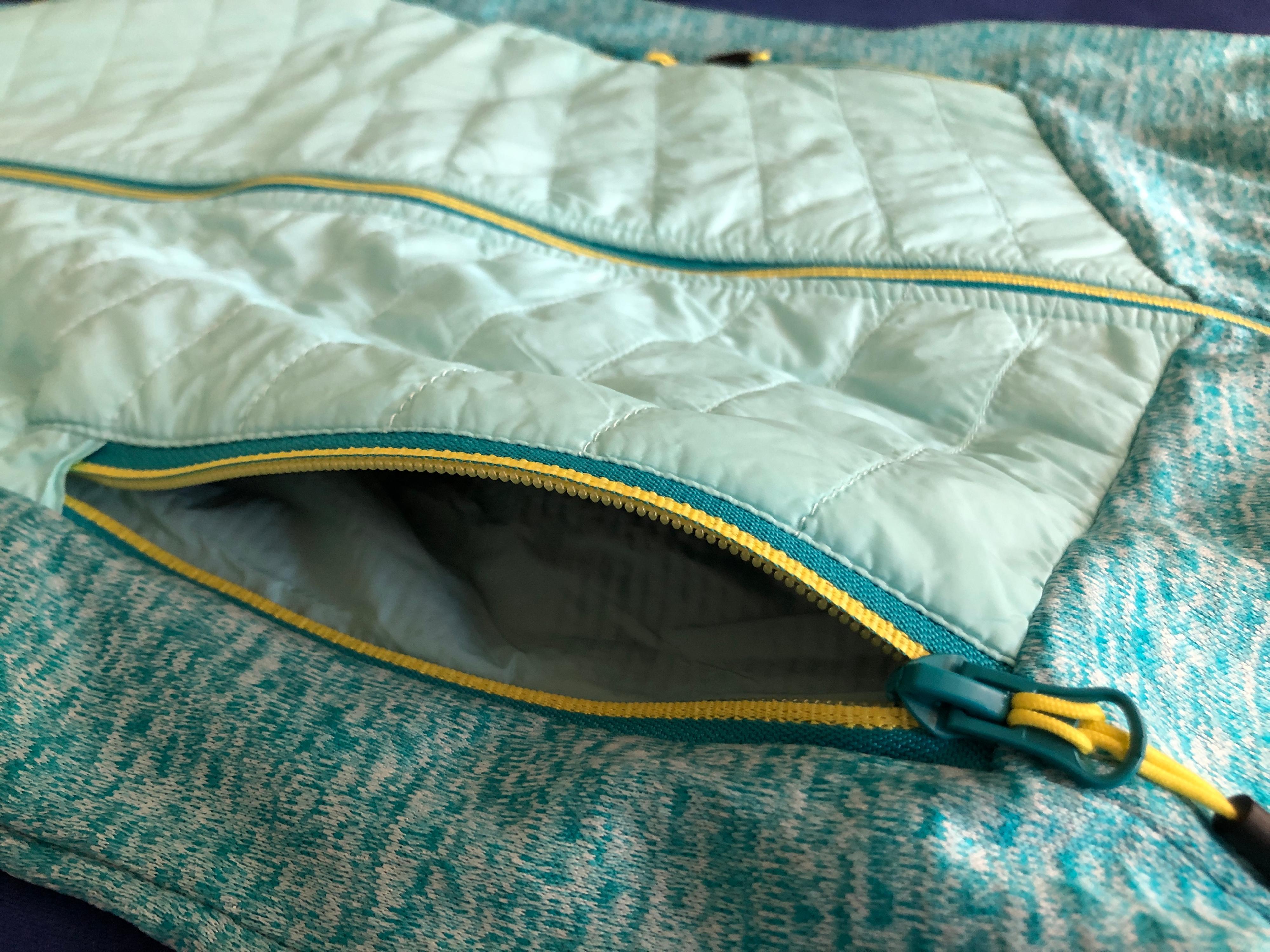 Eine Tasche der Jacke