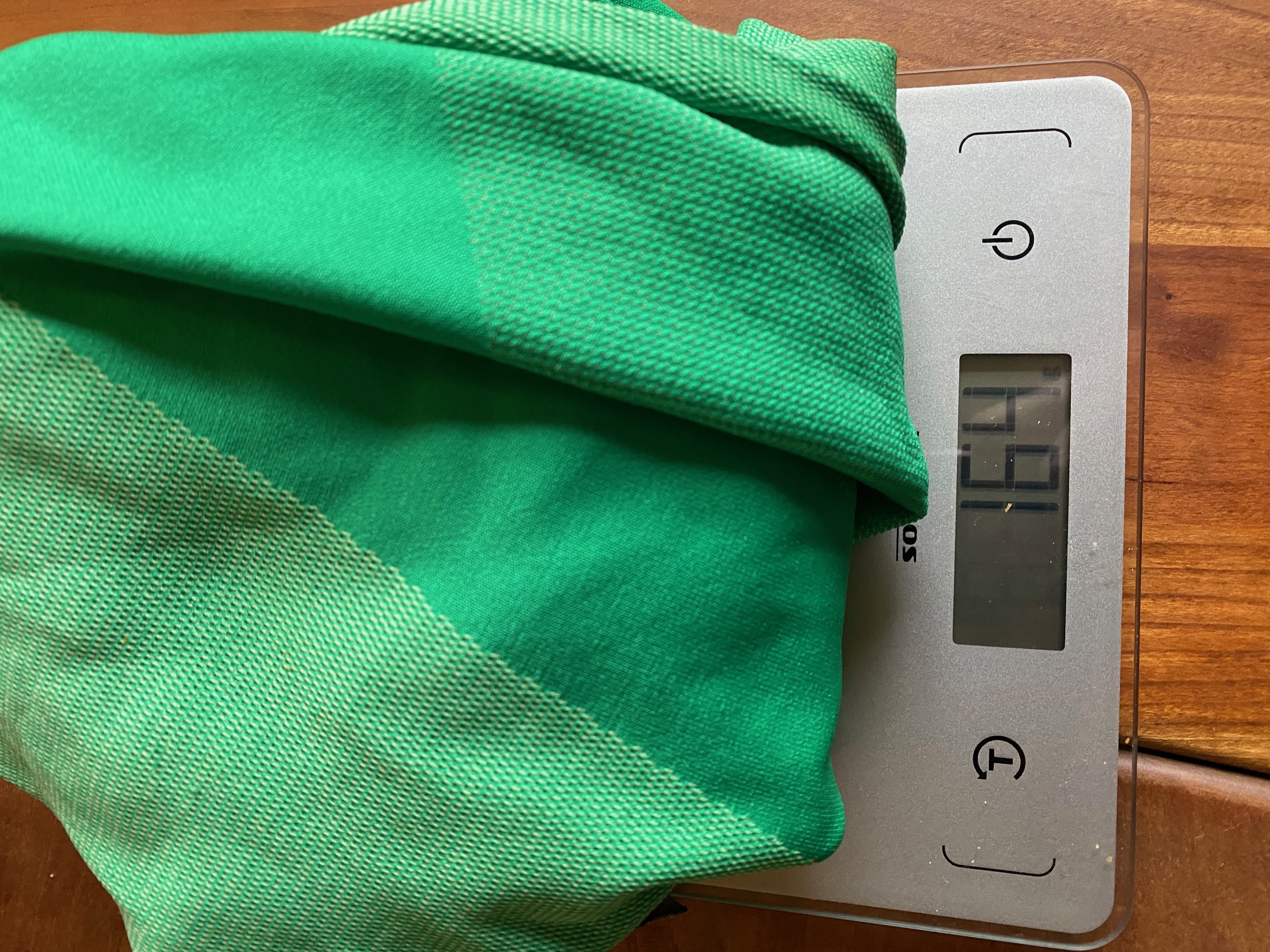 T-Shirt auf Waage