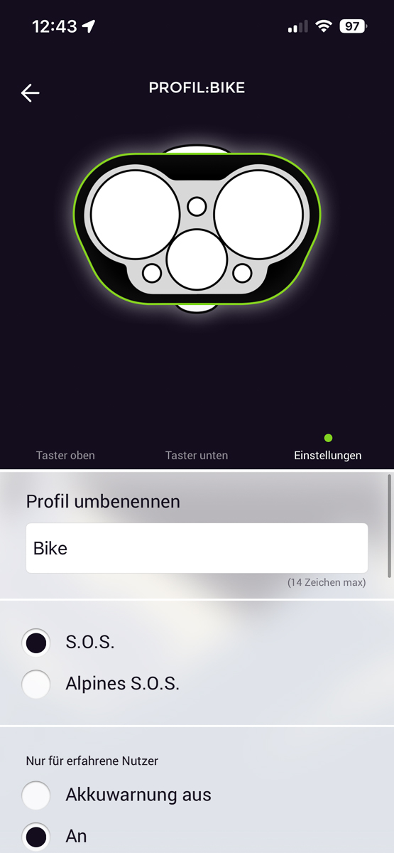 sonstige Einstellungen 1