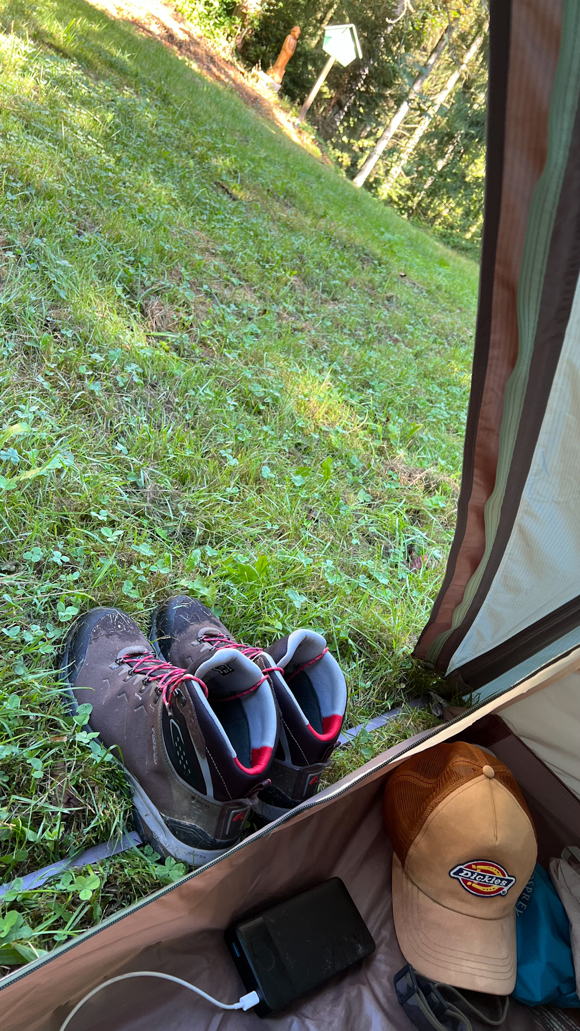 Schuh nach Overnighter