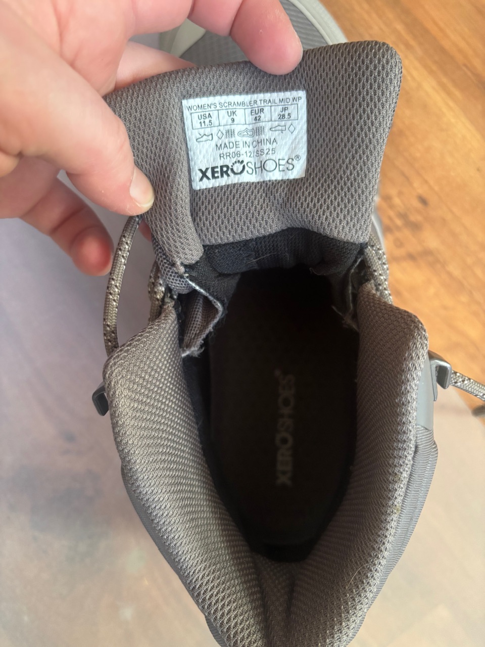 Schuh innen