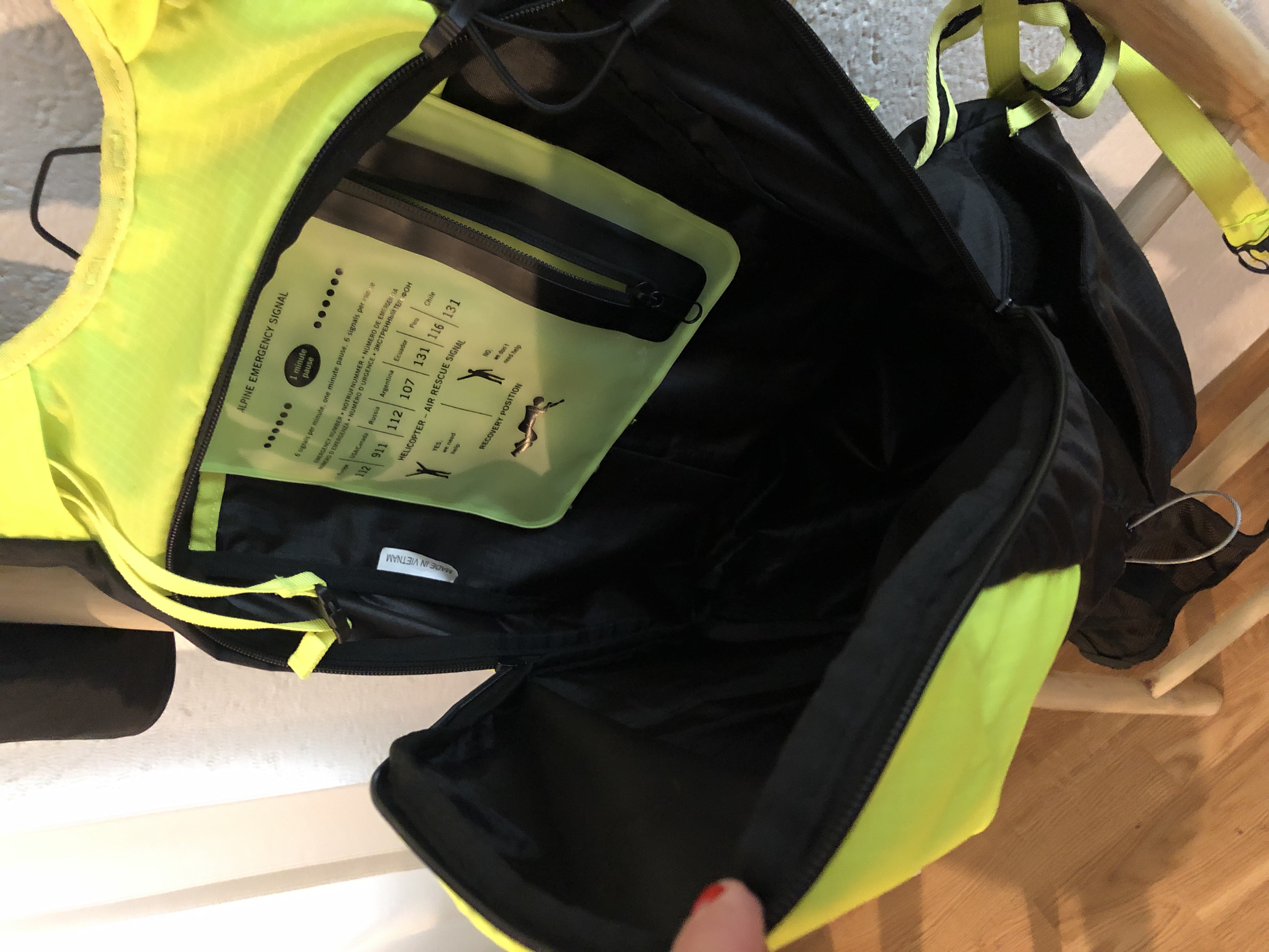 Rucksack Innenraum