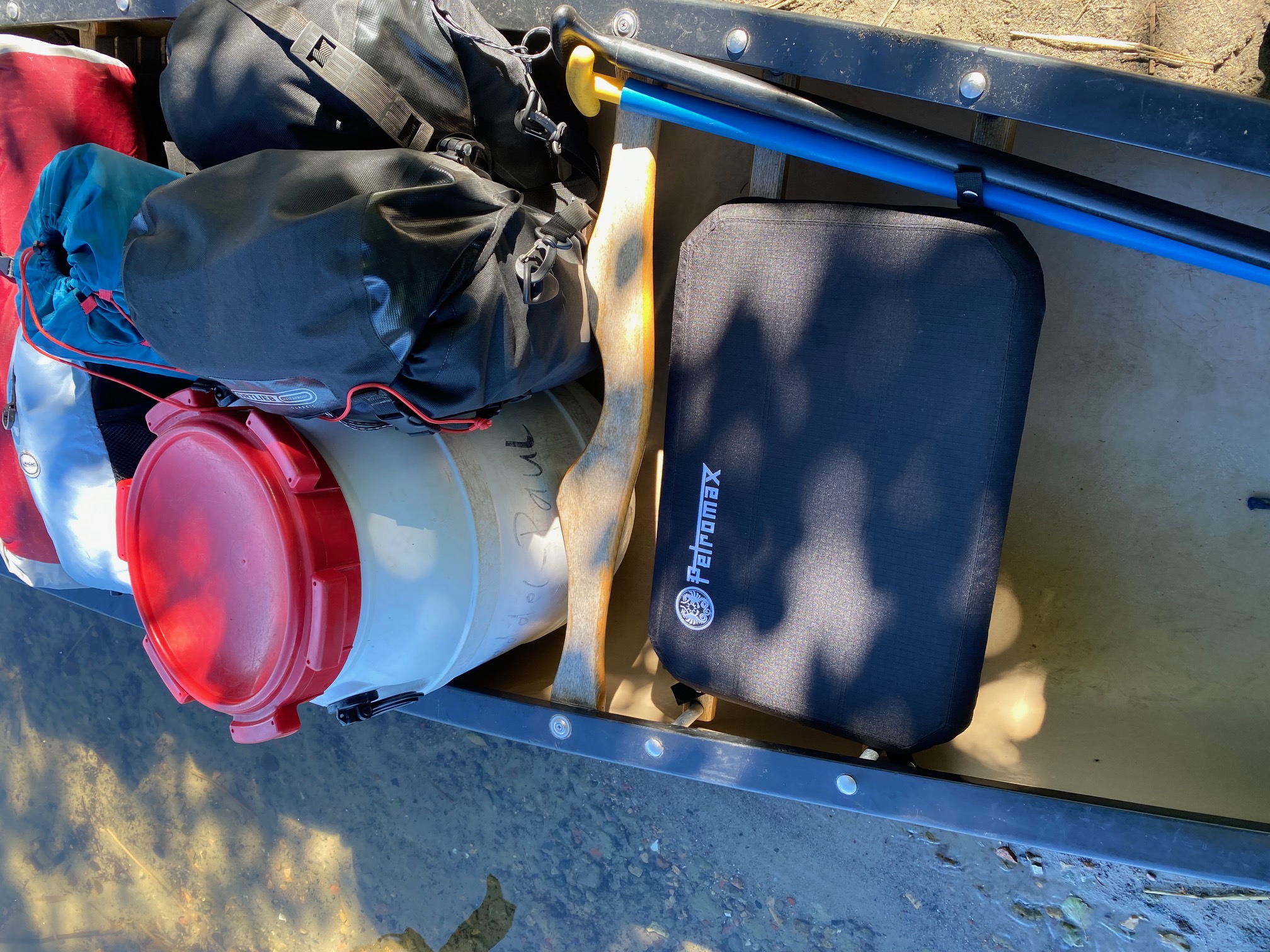 Sitzkissen im Boot