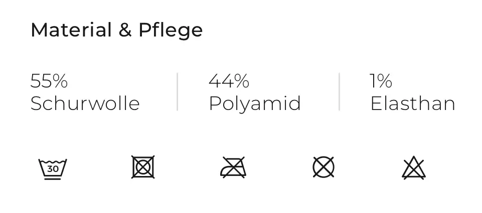 Zusammensetzung (Falke.com)