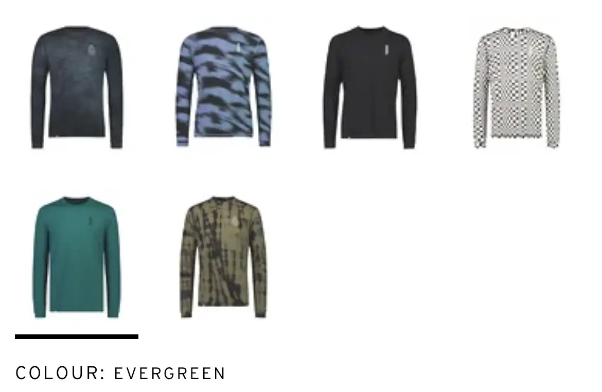 6 verschiedene Farben