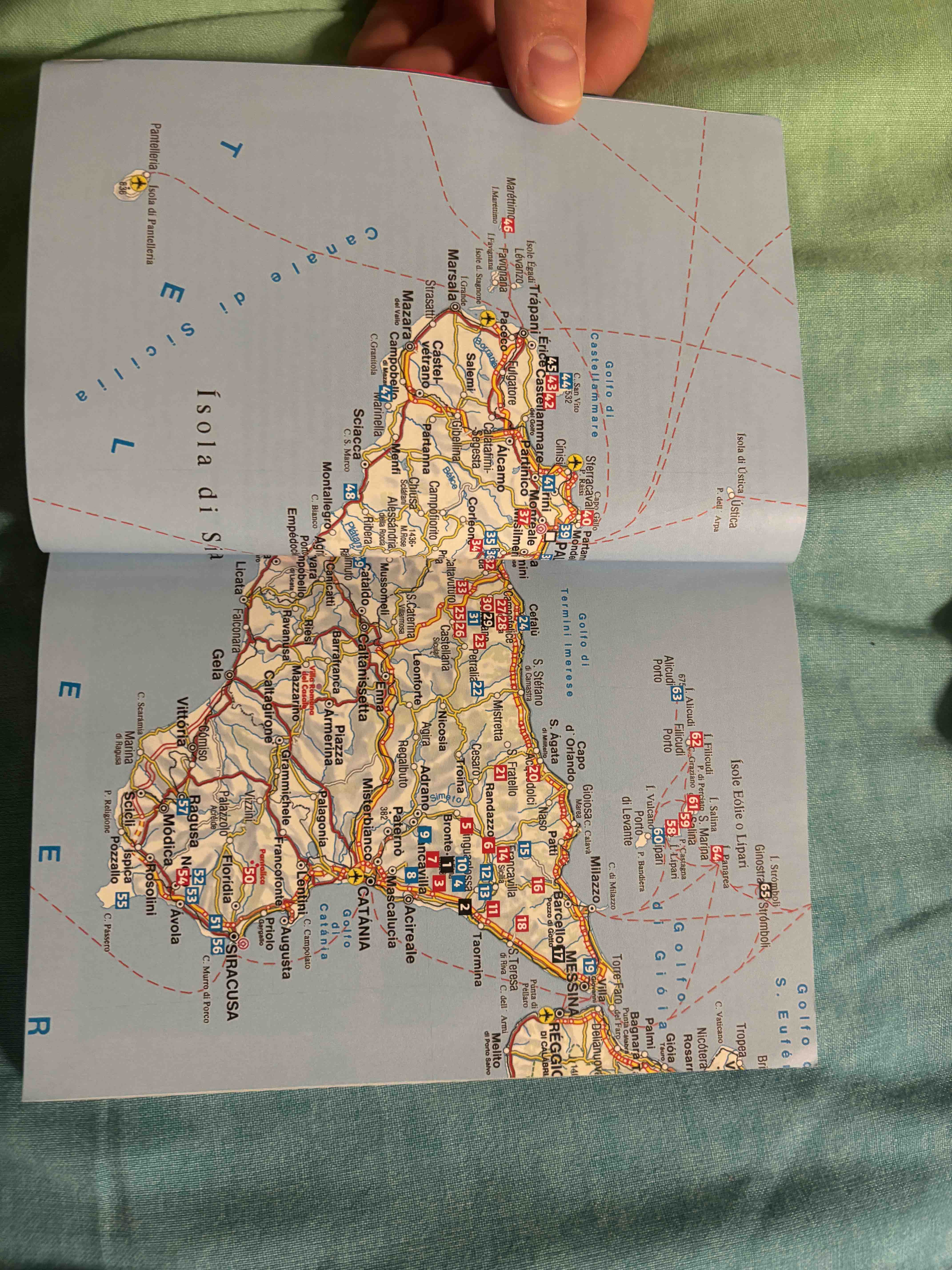 Die Übersichtskarte im Buch