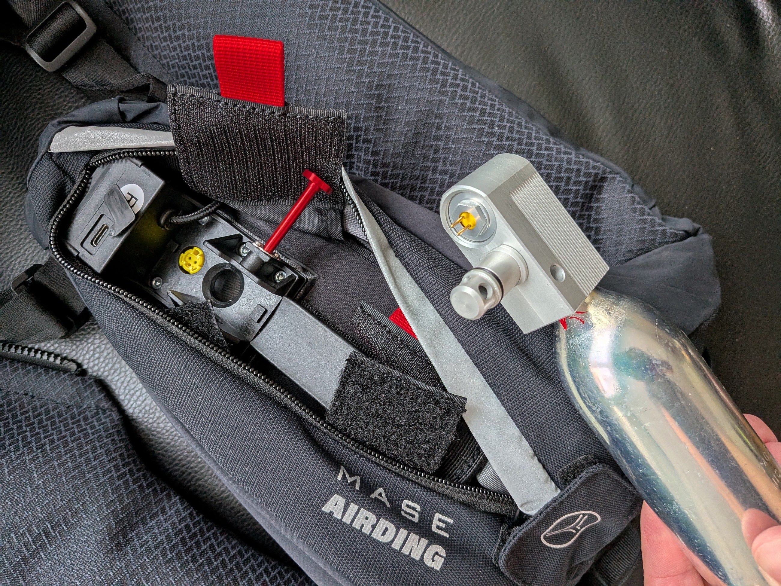 Inflator demontiert