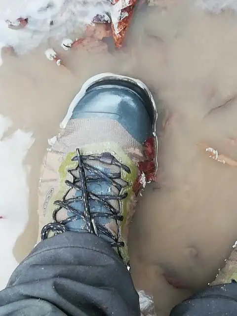 Dichte test der Schuhe