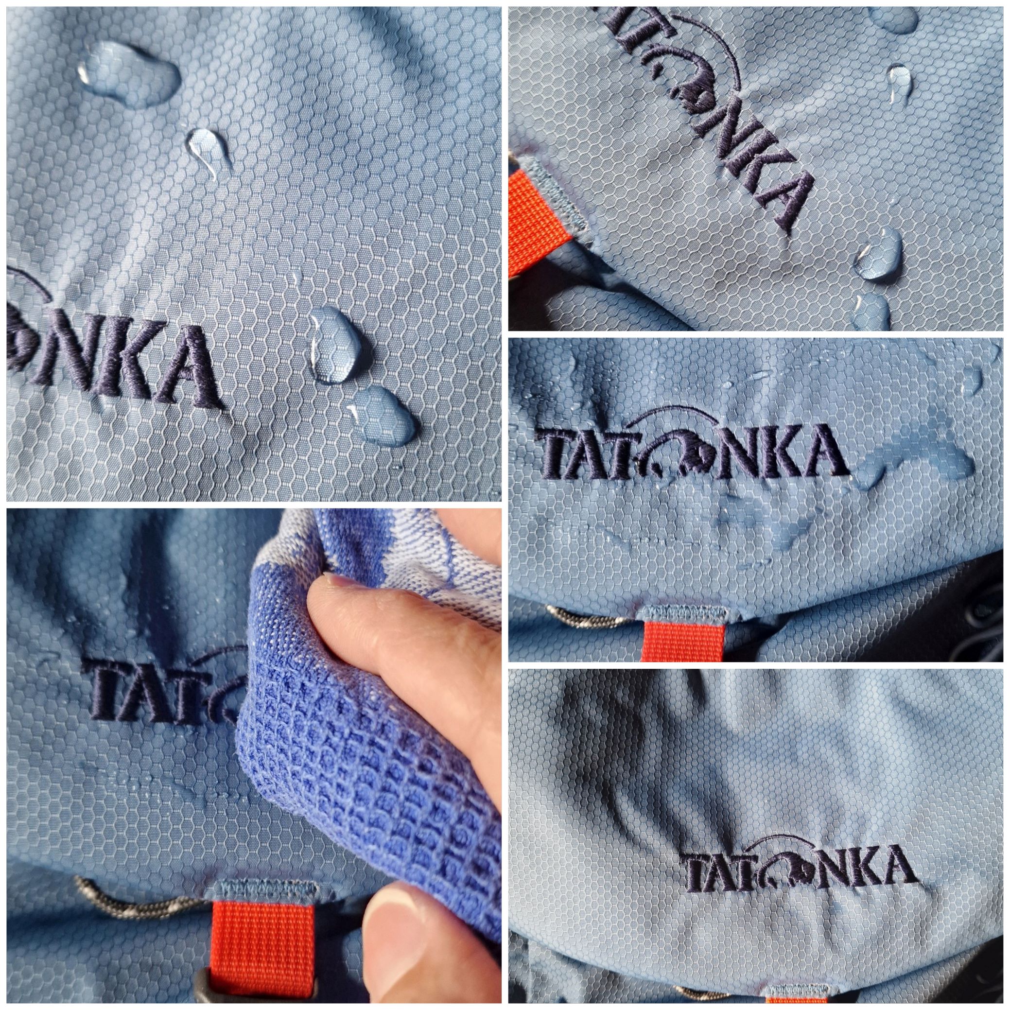 Das beschichtete Material schützt vor Nässe und lässt sich sehr gut reinigen